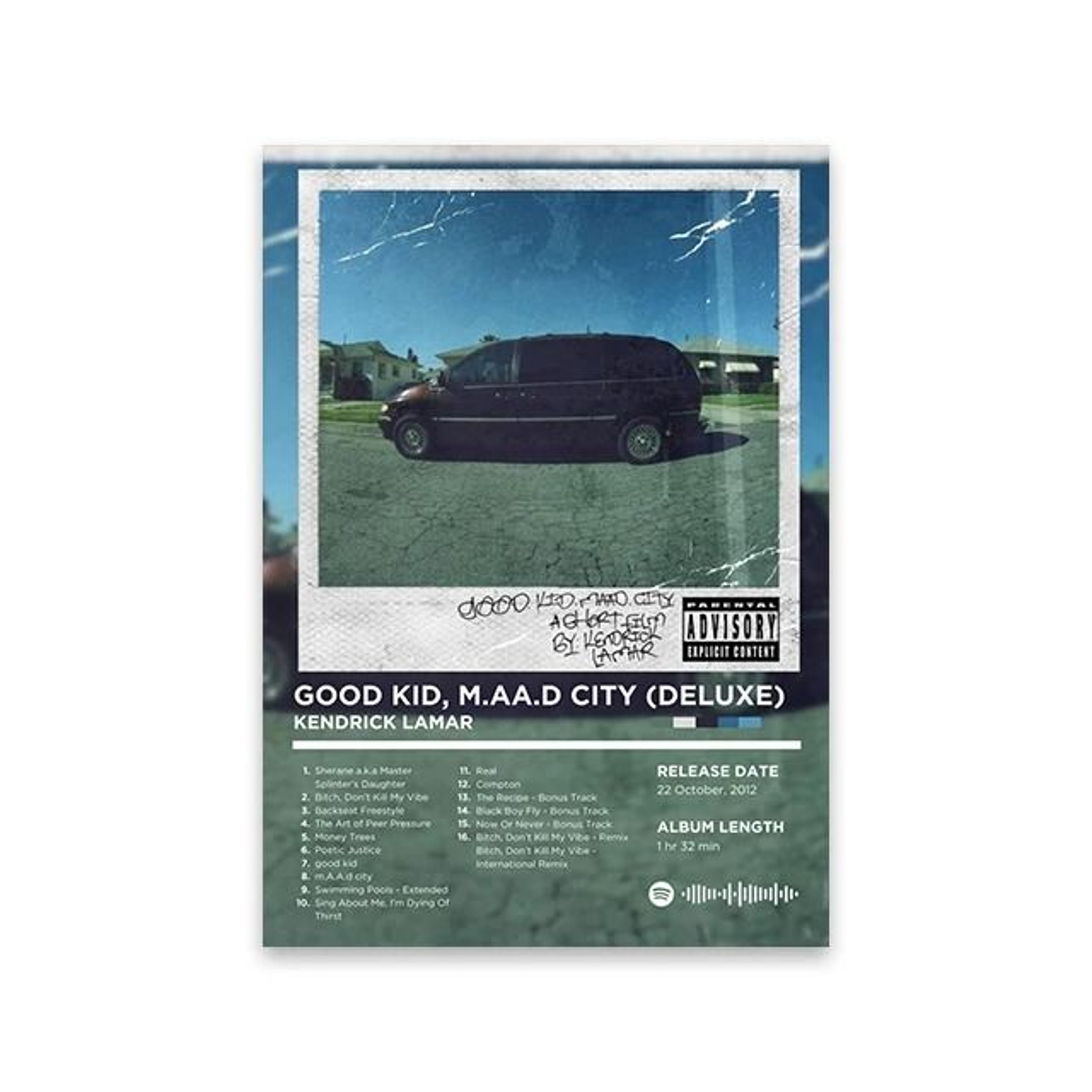 Modern HipHop Heritage Retro Album Art Print 8