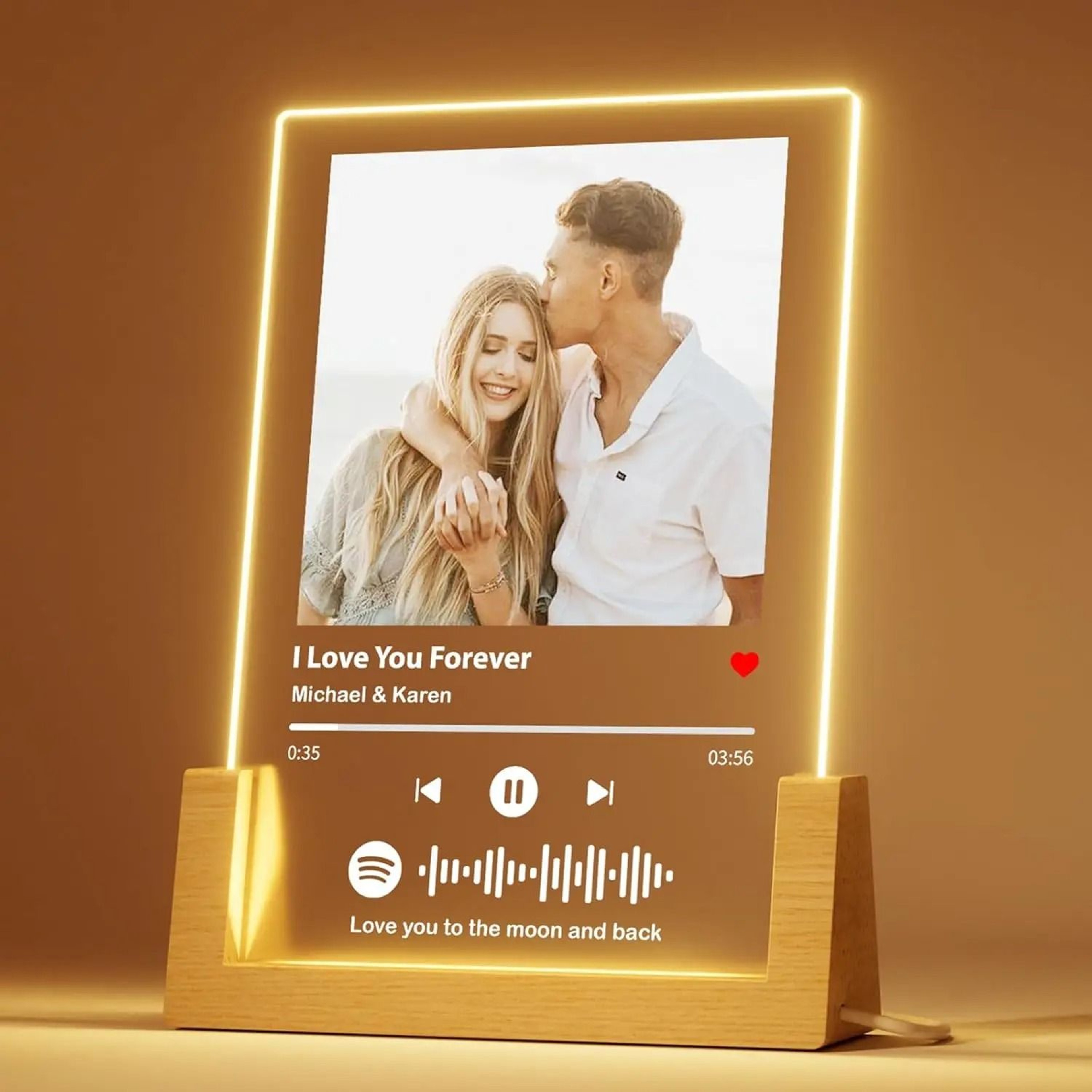 Customized Spotify Interactive Music Plaque  Photo Frame 0