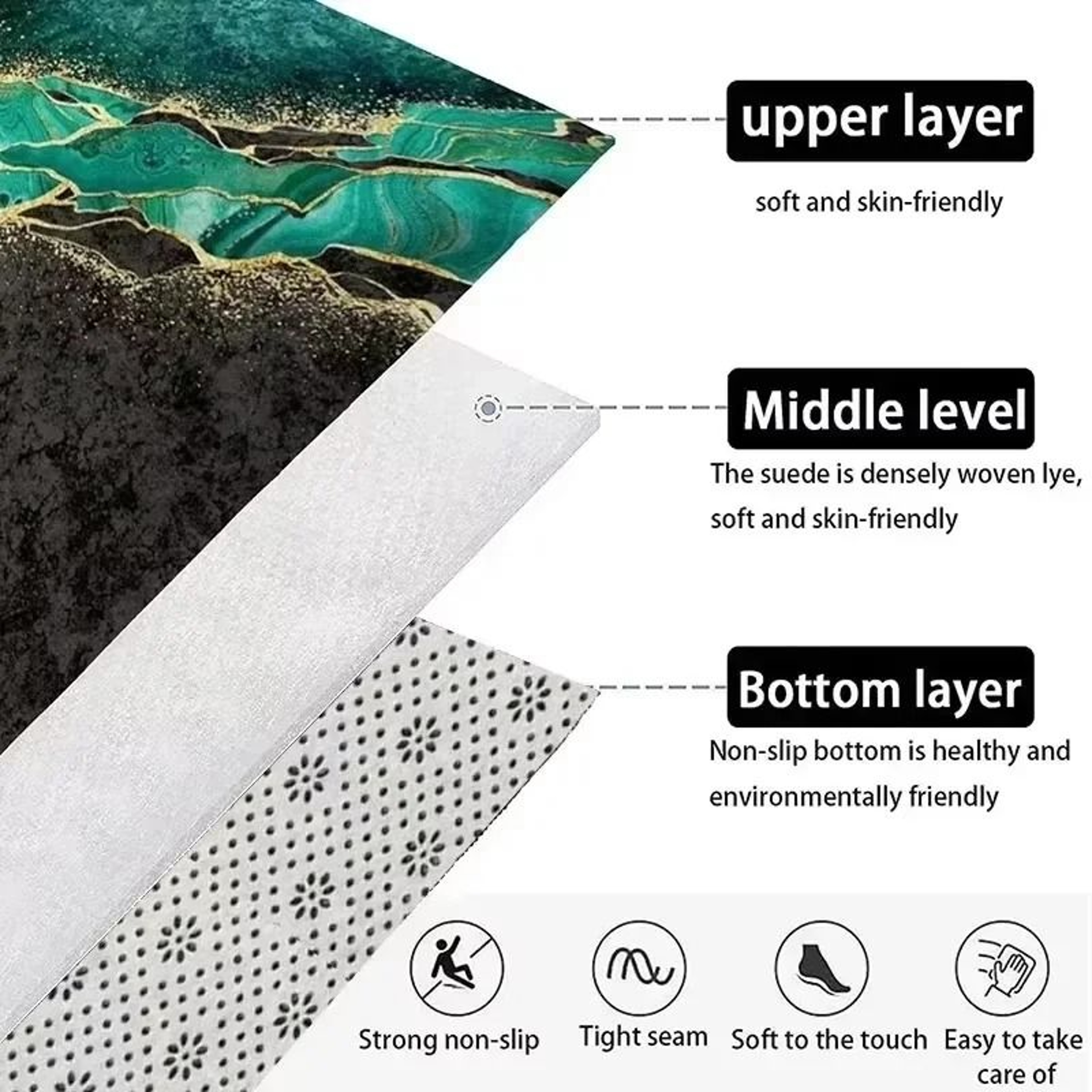 3D Elemental Desert  Flare Surrealist Area Rug 6