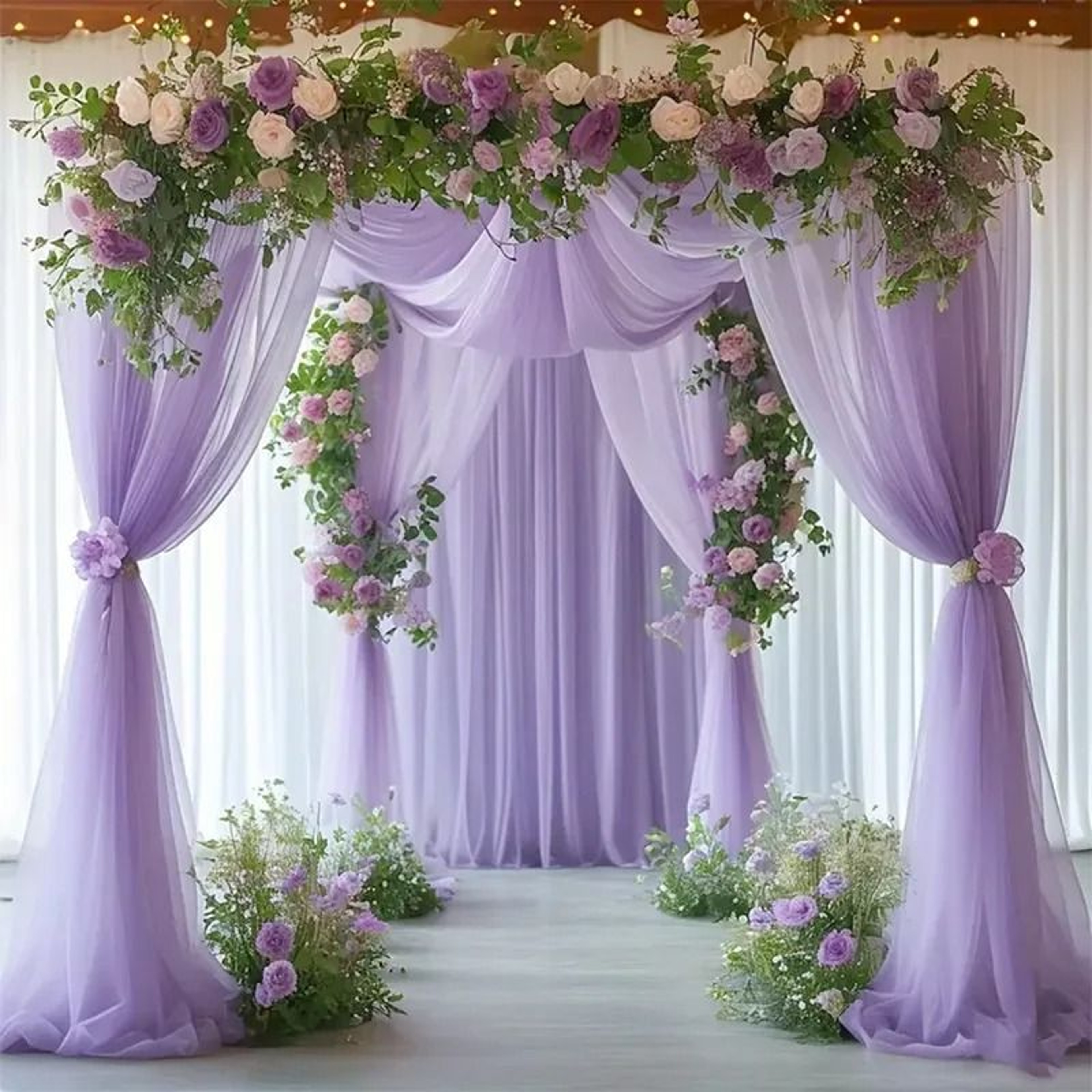 Architectural Sheer Gauze Event Styling Drape 14