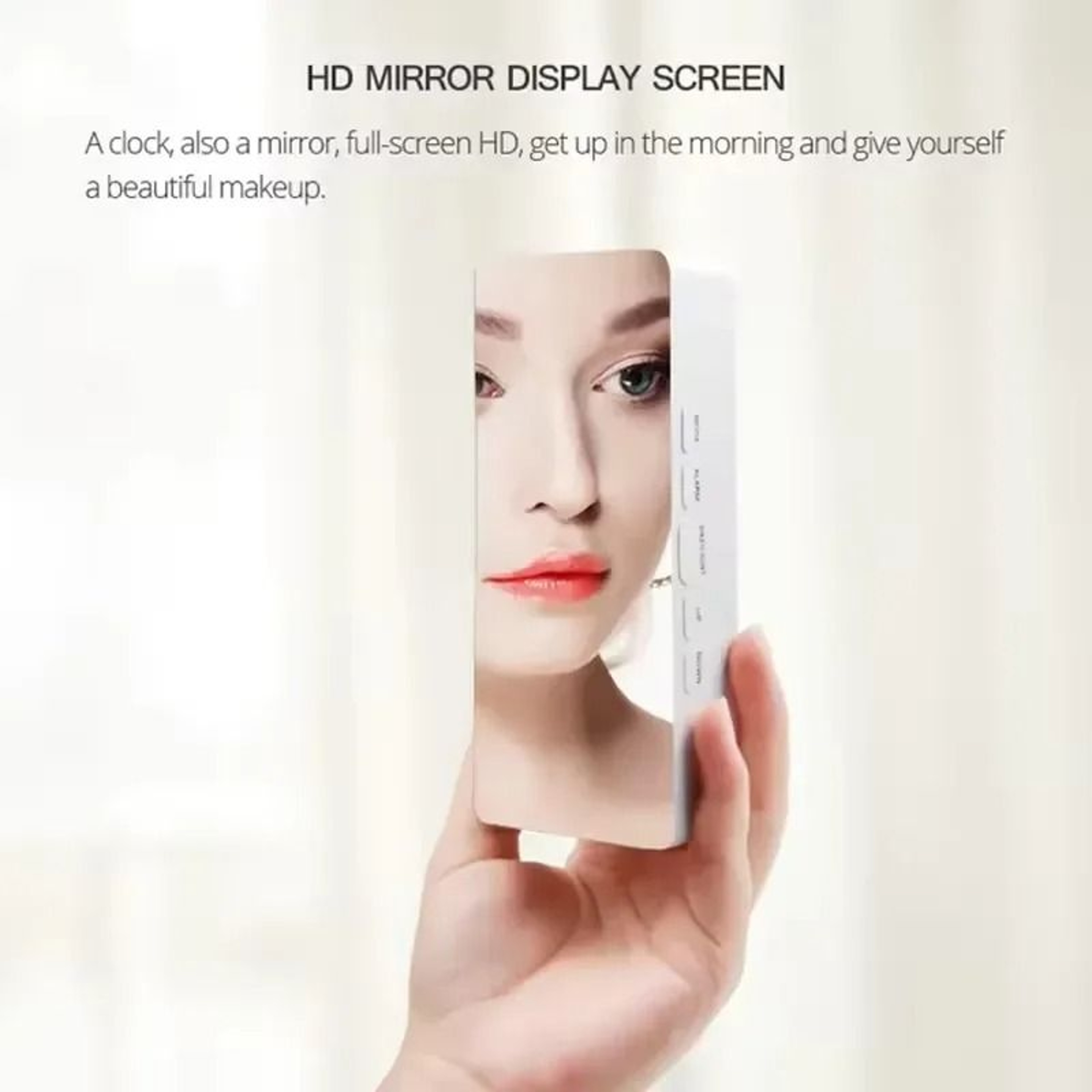 Architectural Minimalist LED Mirror Digital Timepiece 2