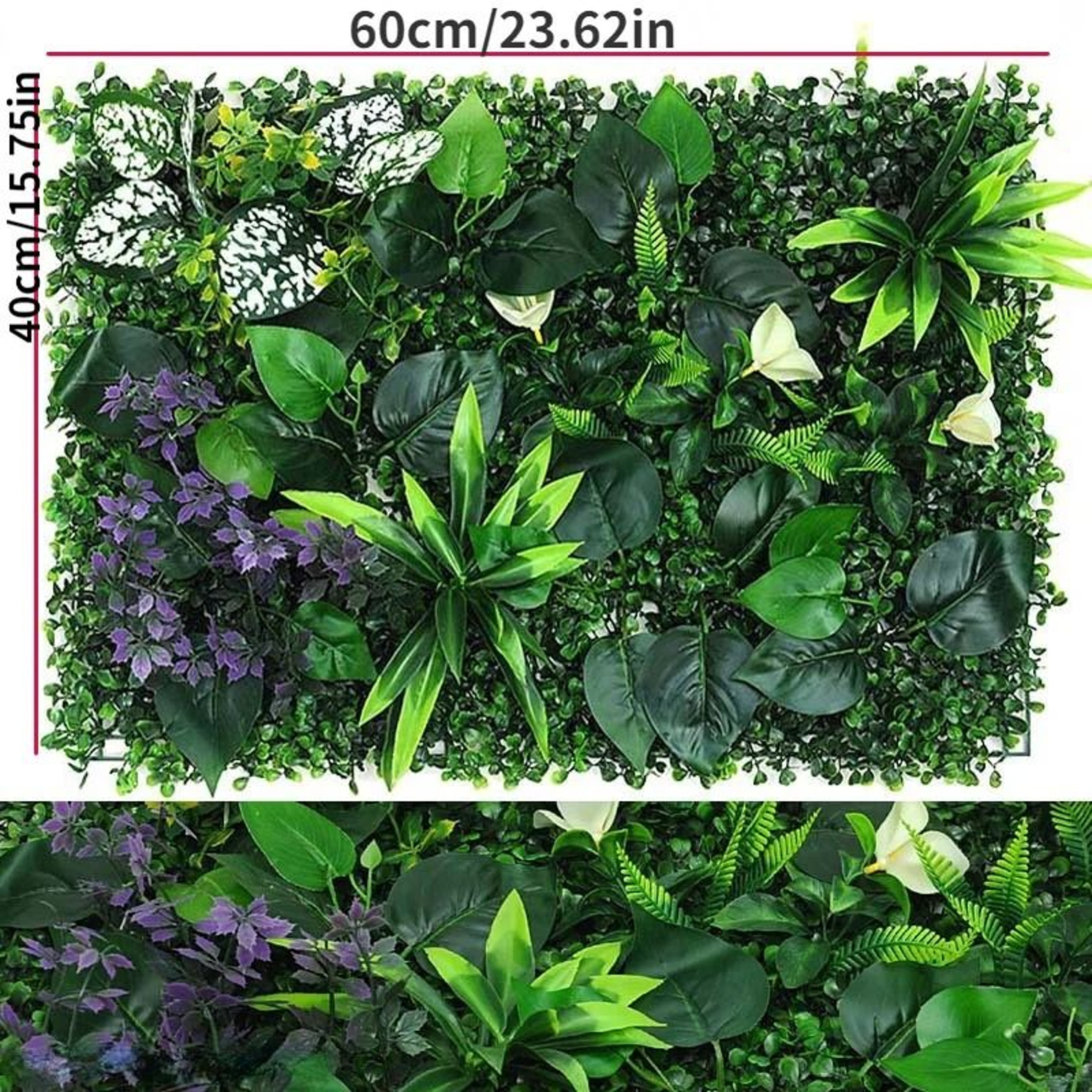 Artificial Boxwood Hedge Grass Panel 7