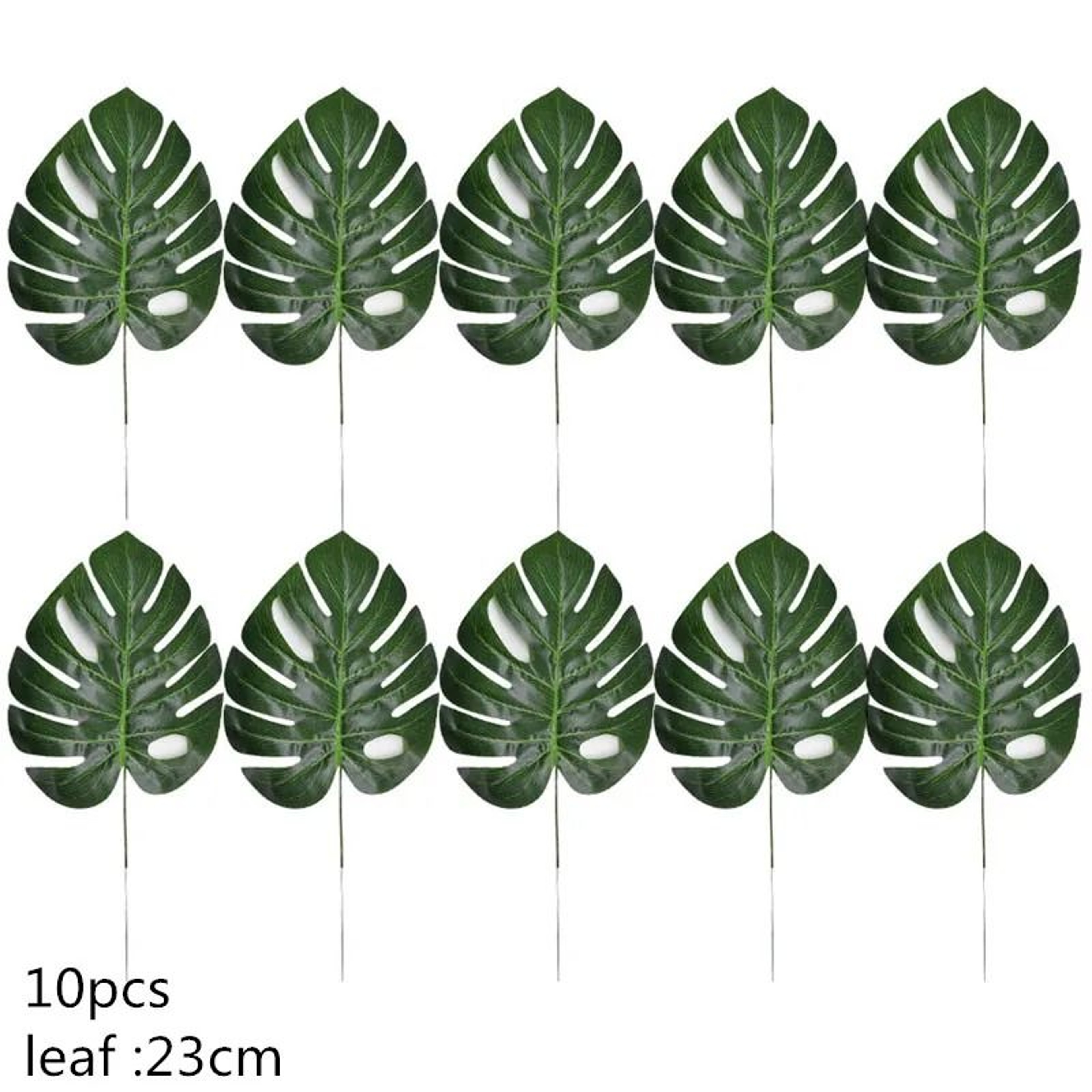 Artificial Gold And Green Tropical Palm Leaves 13