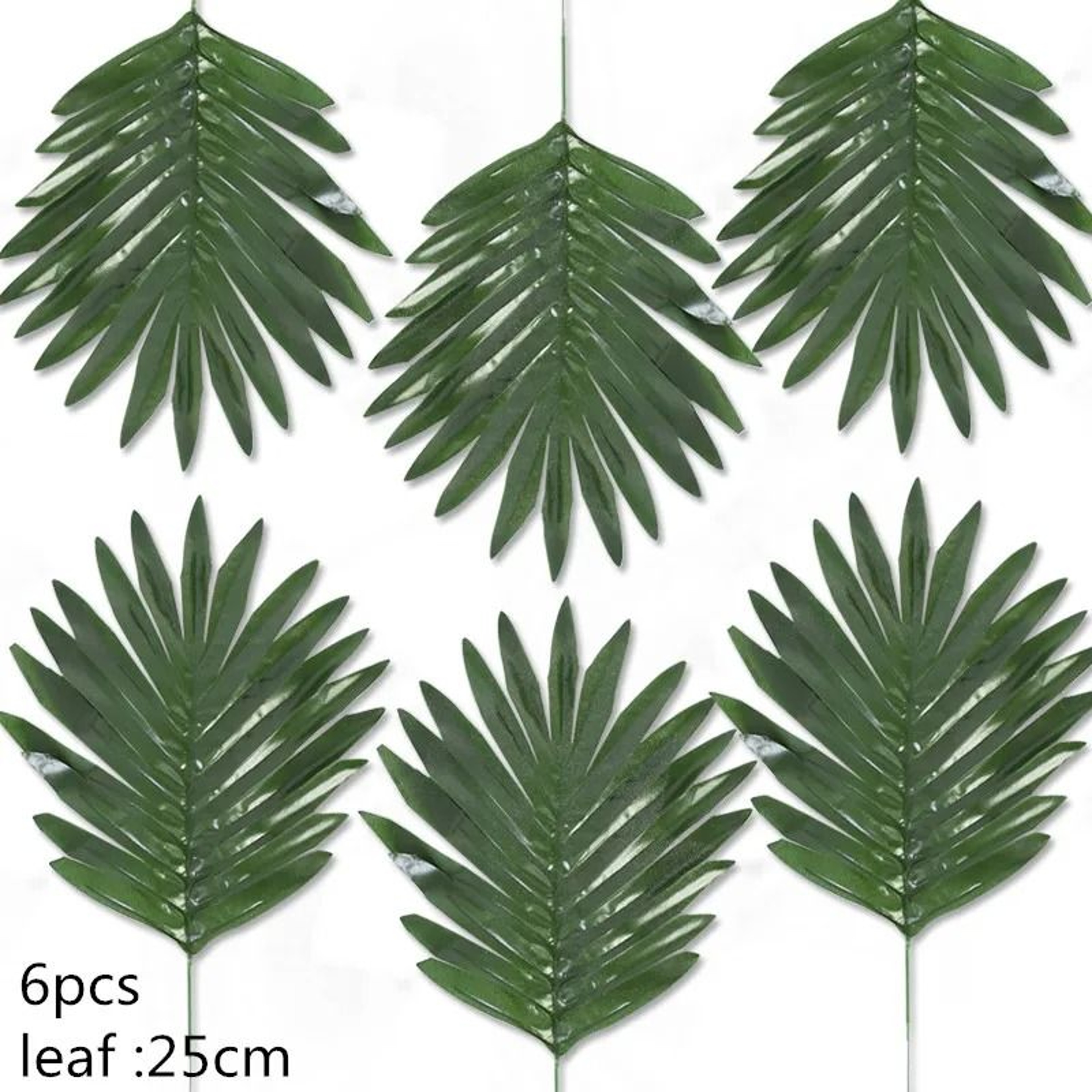 Artificial Gold And Green Tropical Palm Leaves 15