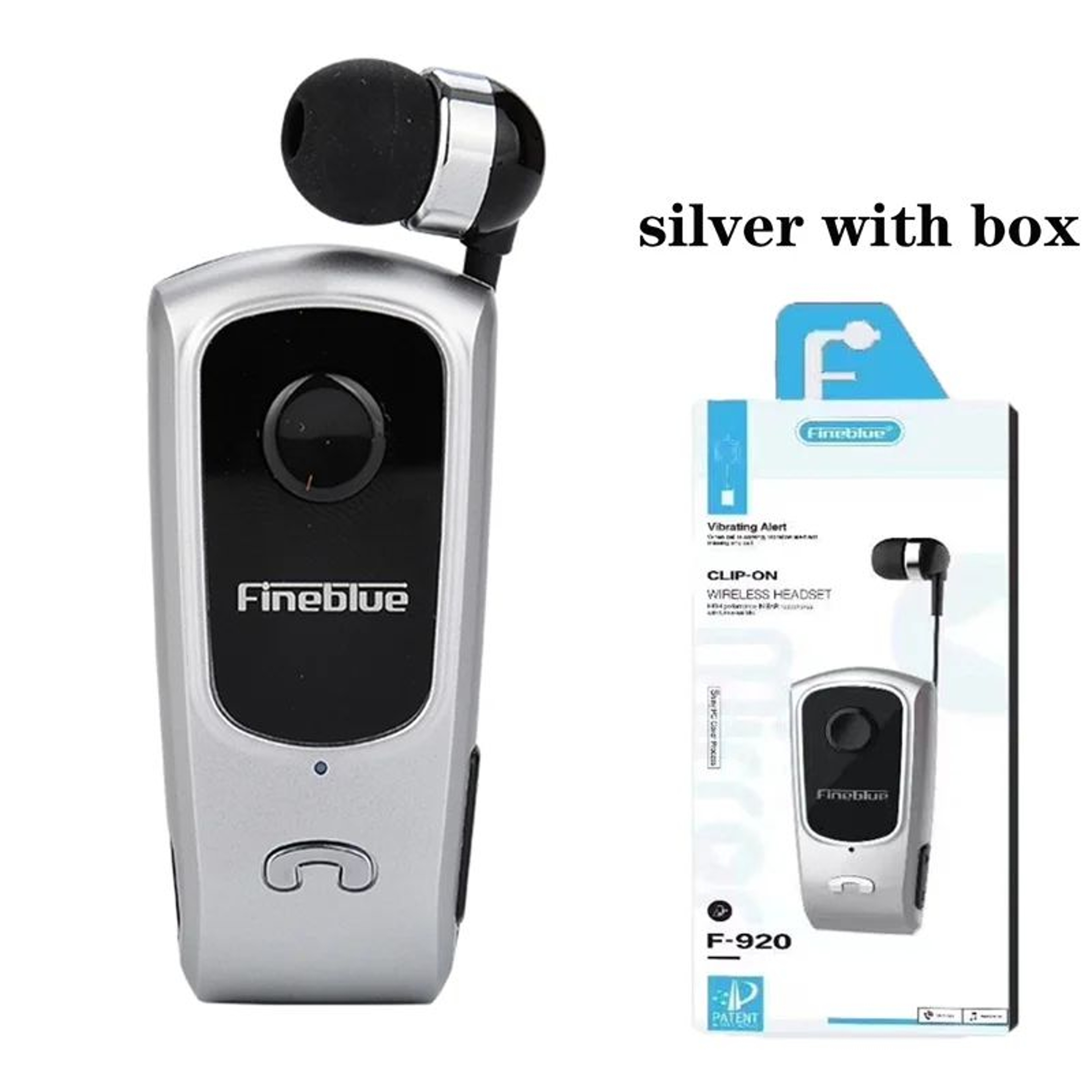 Retractable Wireless Bluetooth Earphones with Clip and Microphone – view 13