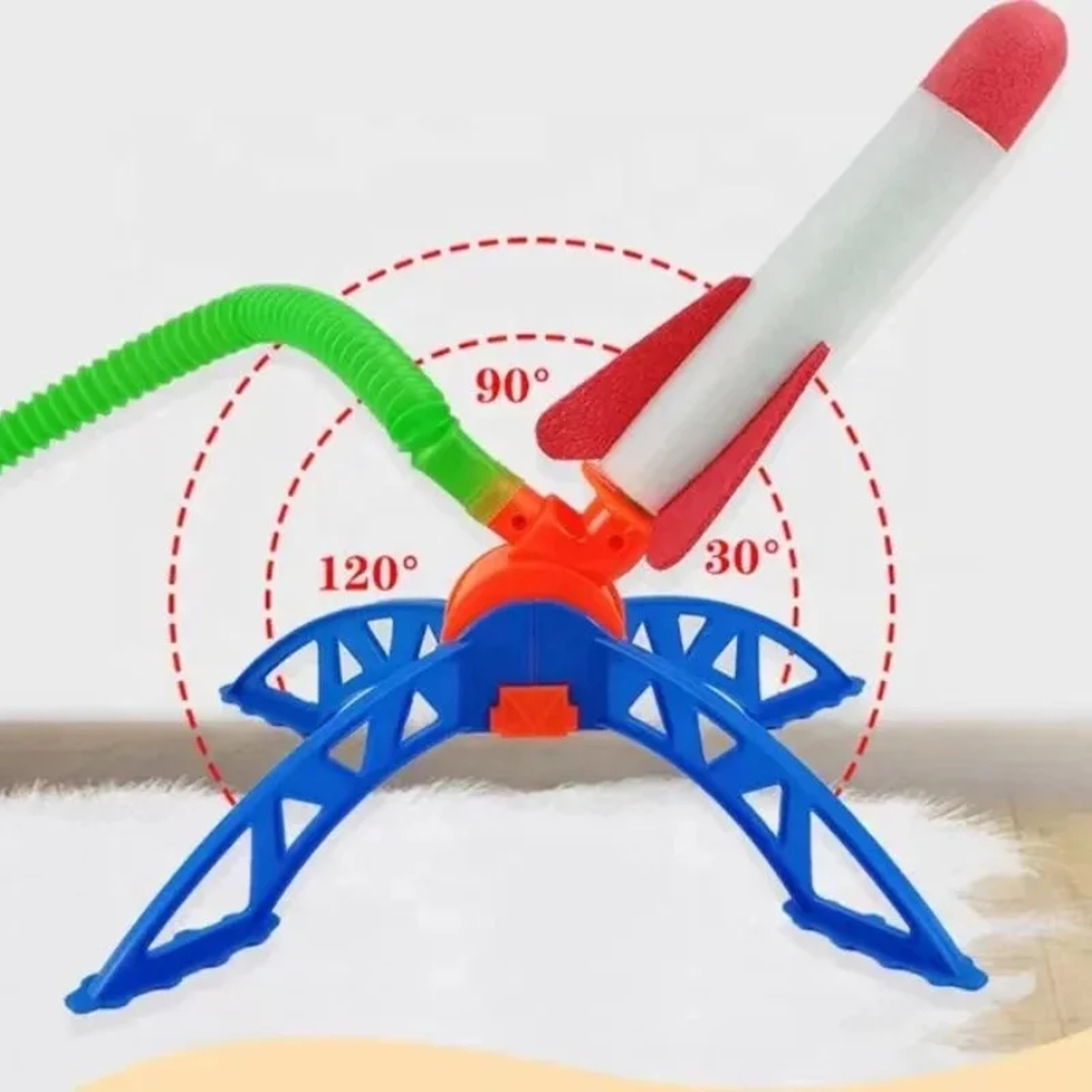 Kids Foam Rocket Launcher Toy with Air Pump and Launch Pad – view 6