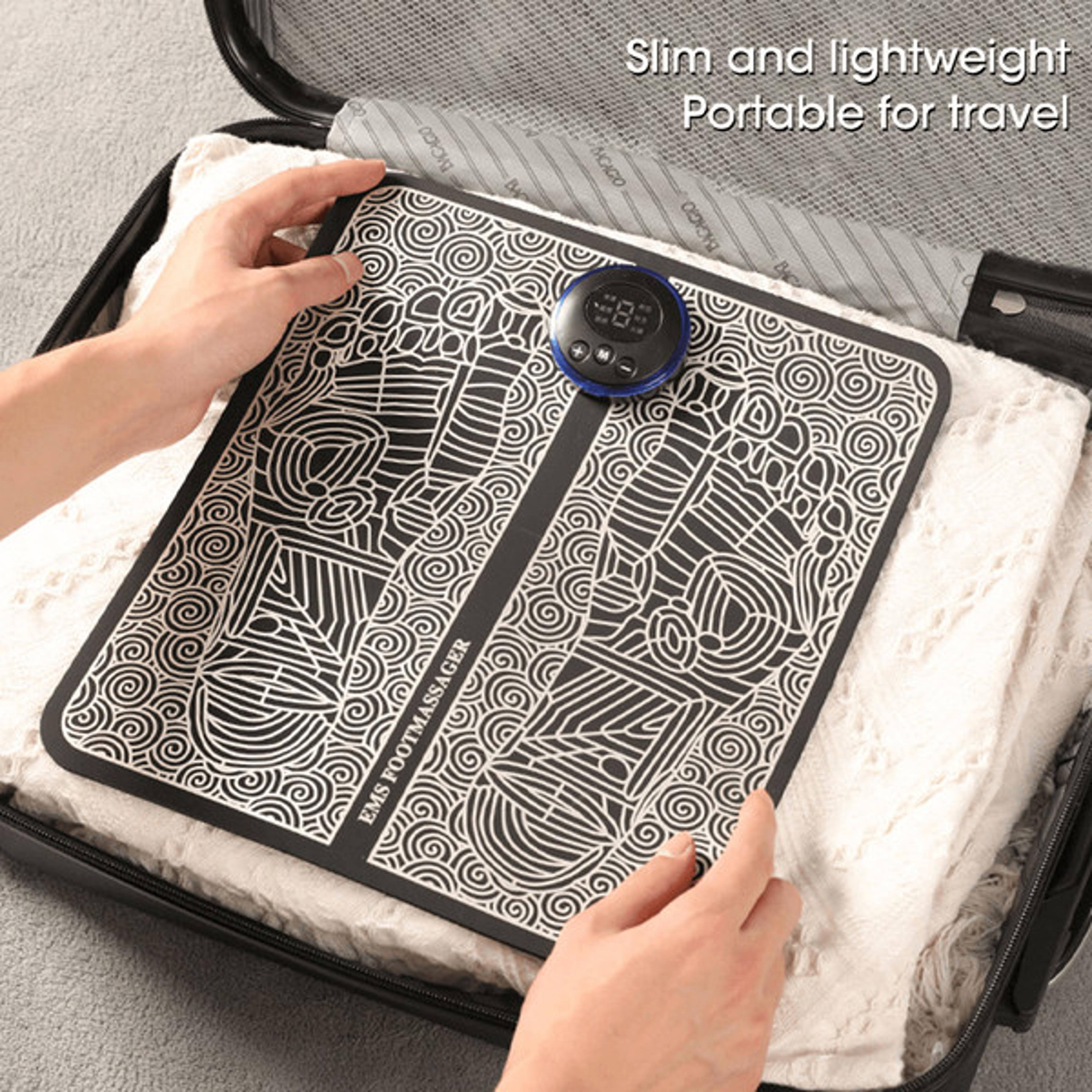 Experience Ultimate Pain Relief & Foot Comfort: EMS Stimulator Massager Foot Mat with 8 Modes and 19 Intensity Levels 5