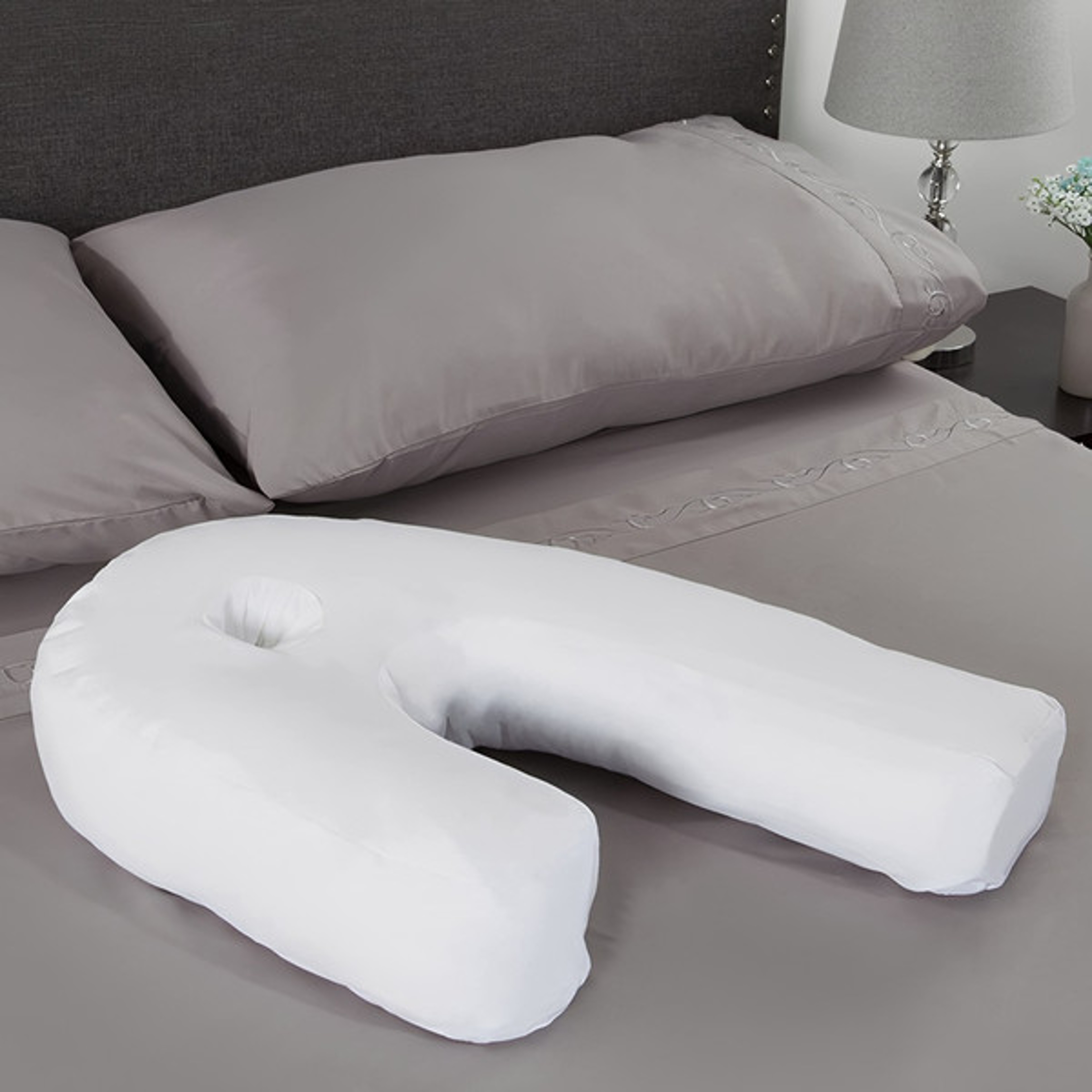 Ultimate Comfort - Orthopedic Side Sleeper Pillow with Ear Hole, Perfect for Fibromyalgia & Arthritis Relief 2