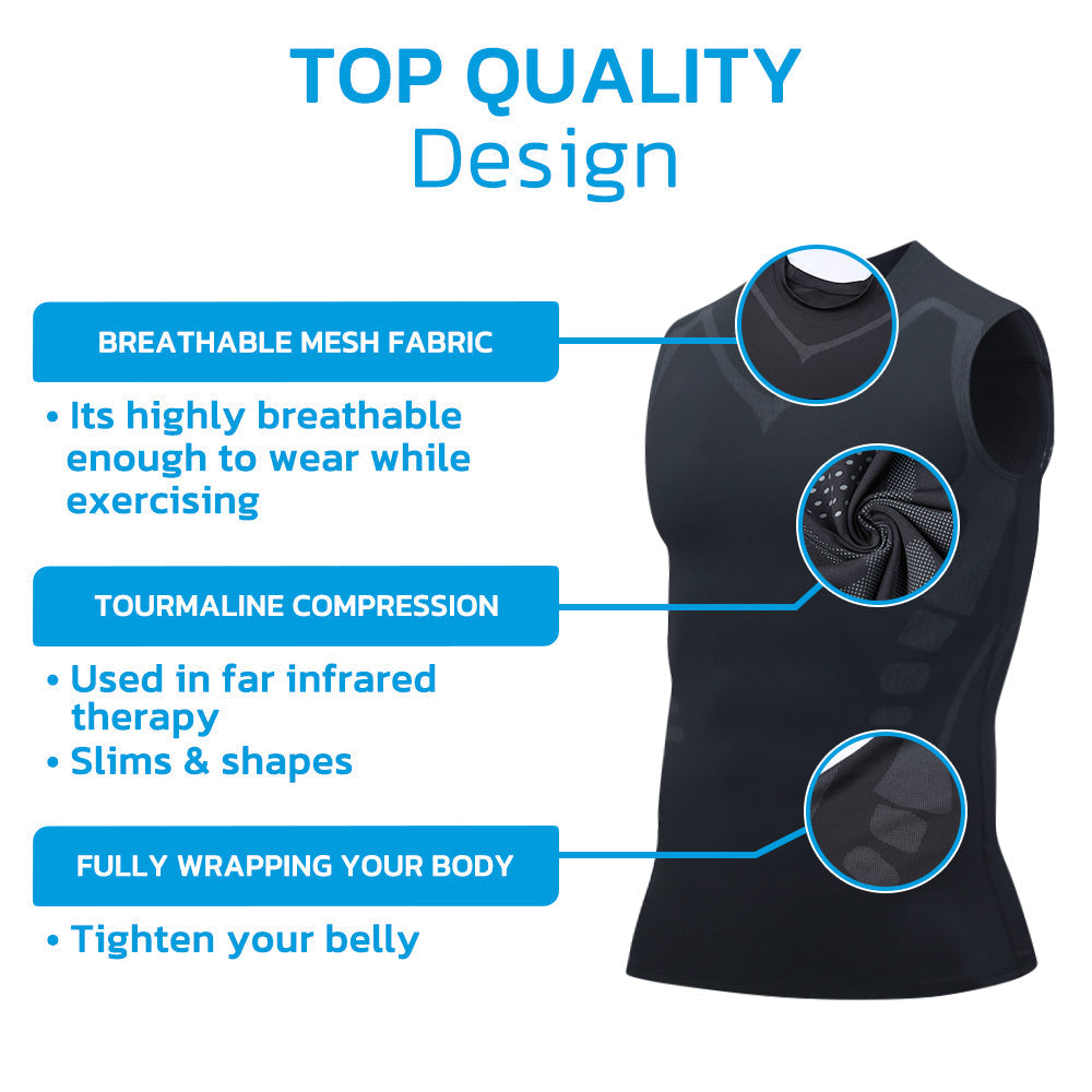GFOUK MENIONIC Tourmaline Posture Corrector Vest for Men – Ionic Shaping & Back Pain Relief – view 20