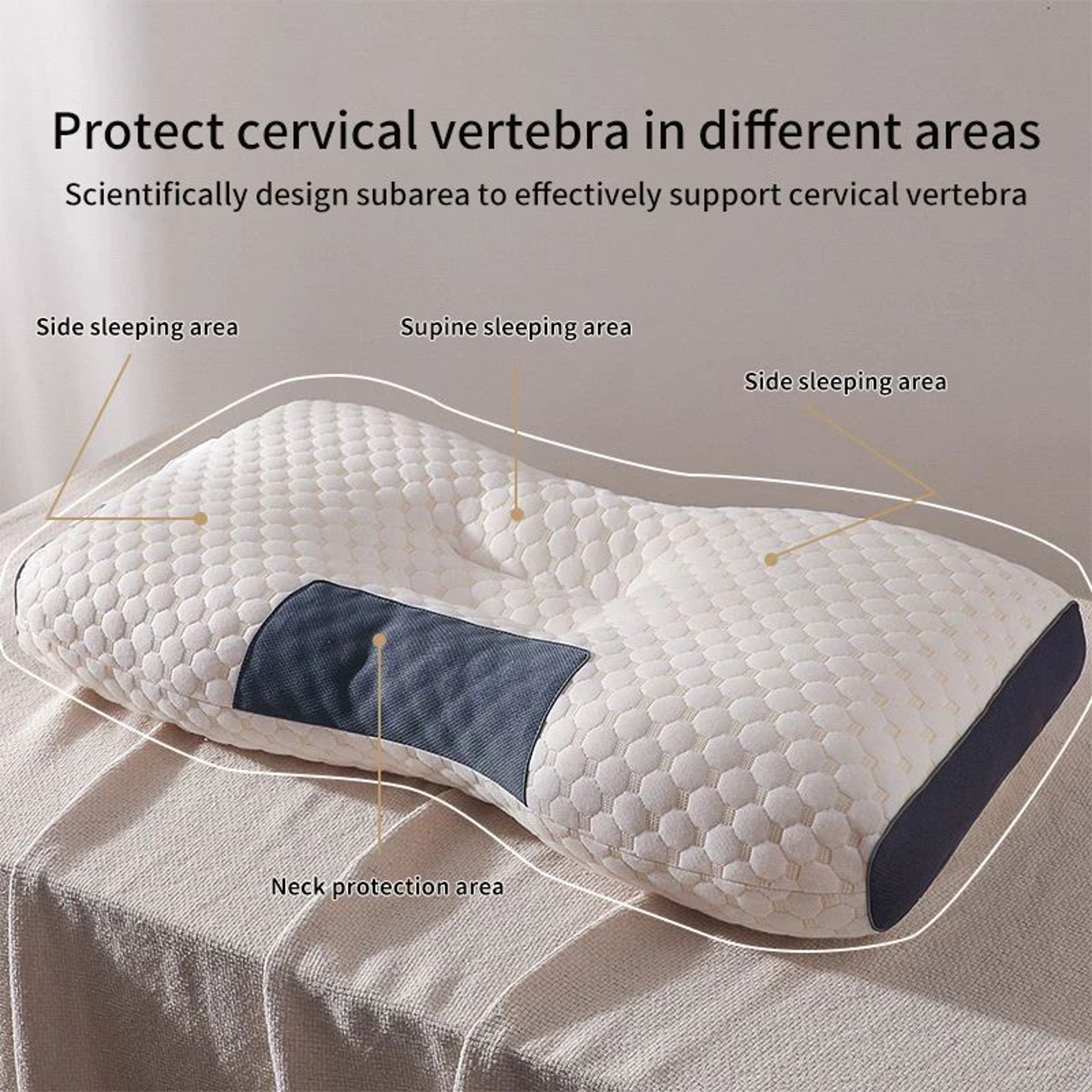 Honeycomb Massage Pillow For Cervical Support Protect Cervical Vertebrae Improve Sleep And Relieve  2