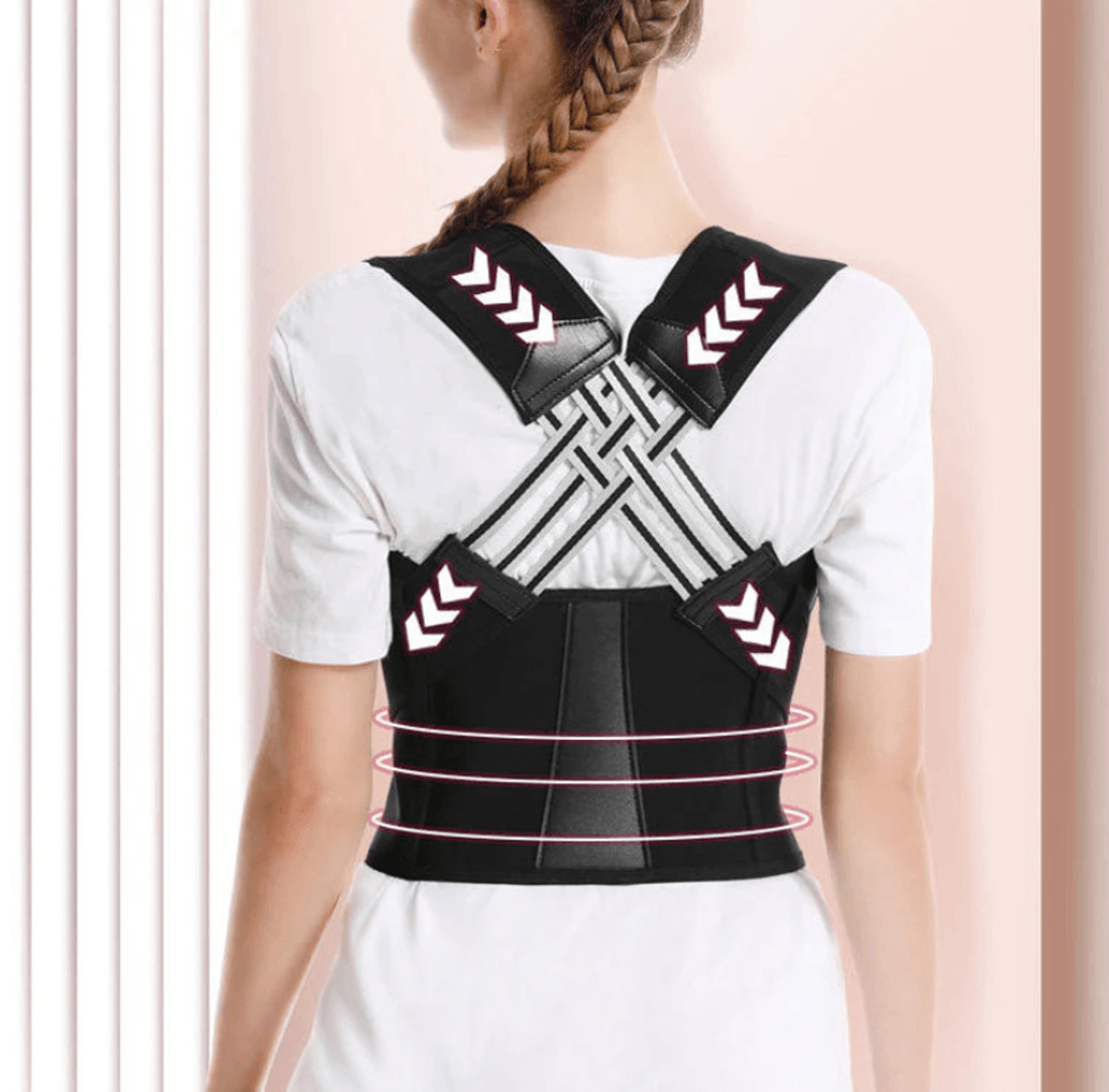 Adjustable Shoulder Posture Corrector Brace for Women  Kids Breathable Back Support Belt for Bette