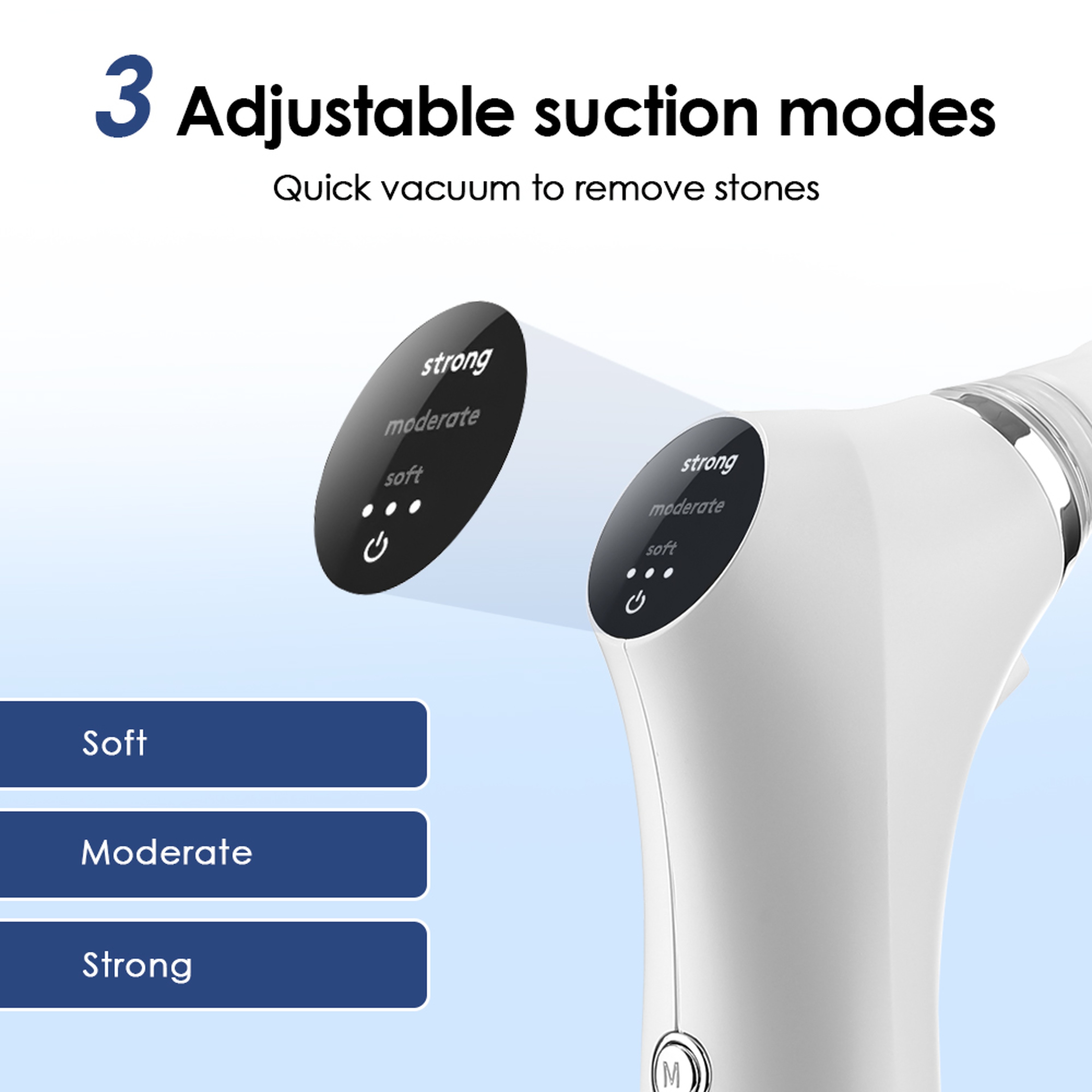 Electric Tonsil Stone Remover Kit Tonsil Stone Removal Vacuum With LED Light 3 Suction Modes  Irrig