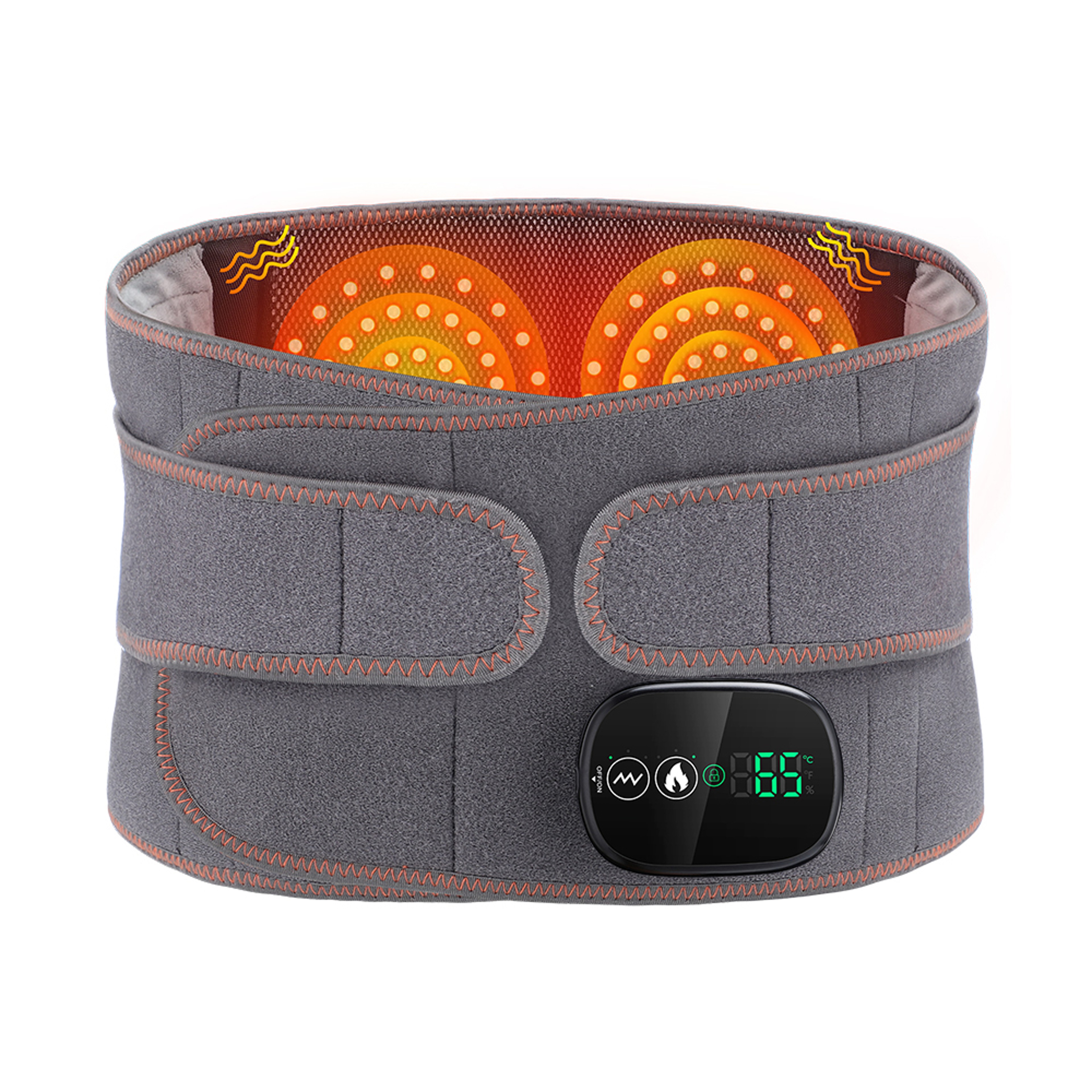 Lumbar Health Care Belt With Infrared Heat  Massage Adjustable USB Charging For Lumbar Relief 0
