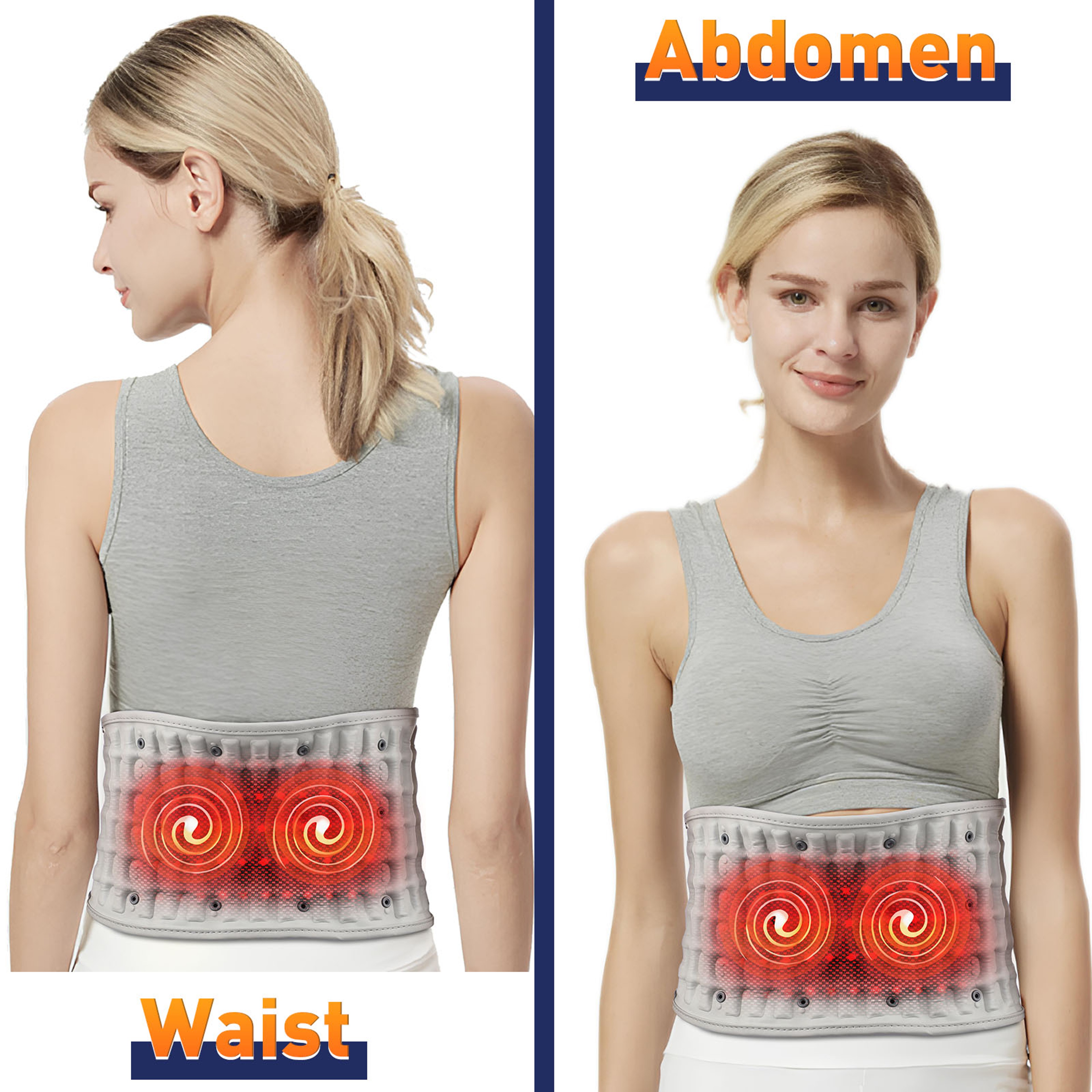 Rechargeable Inflatable Waist Belt for Lumbar Support, Heating, Vibration Massage & Decompression – view 5