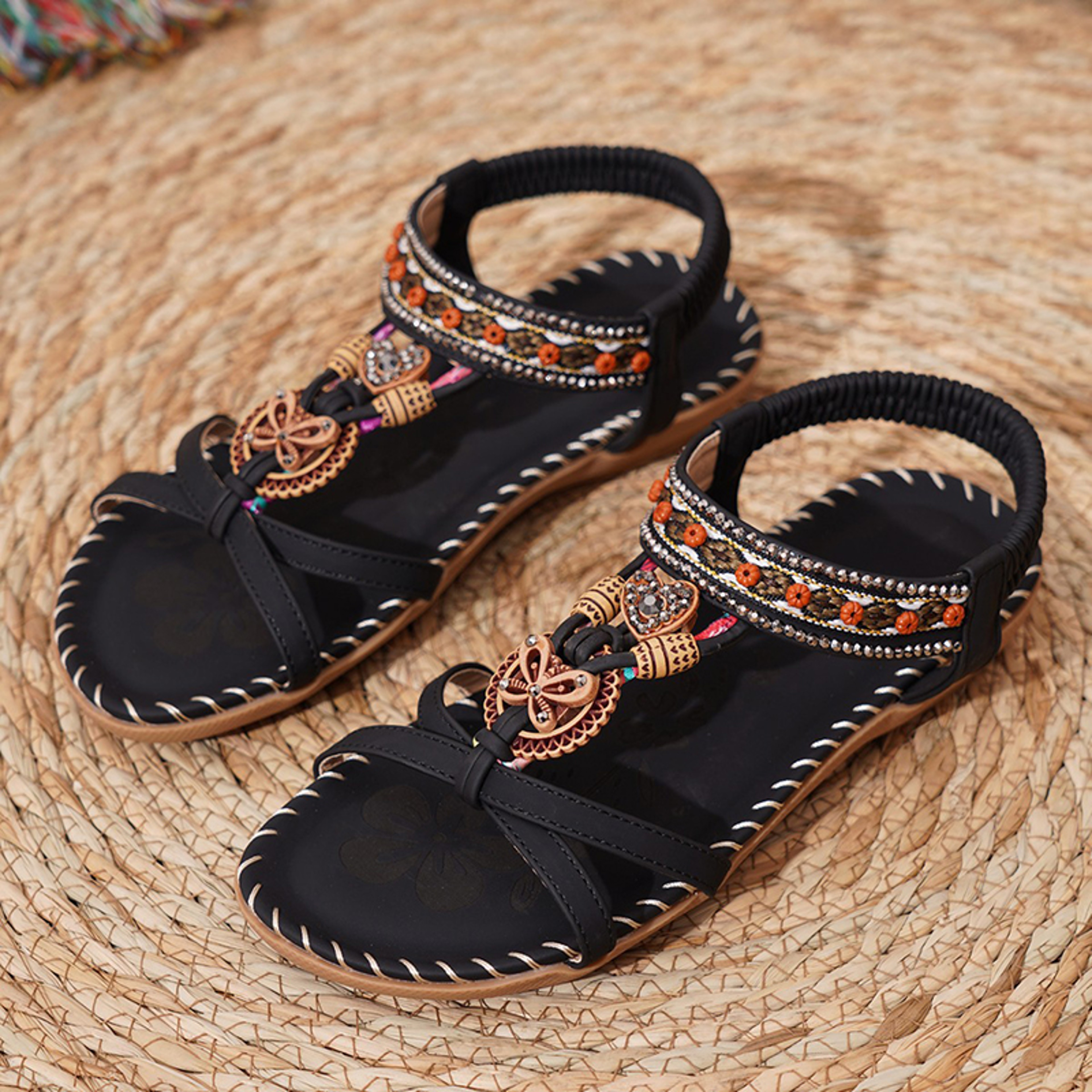 Womens Summer Sandals Casual Walking Shoes For Beach  Party Comfortable Outdoor Footwear 14