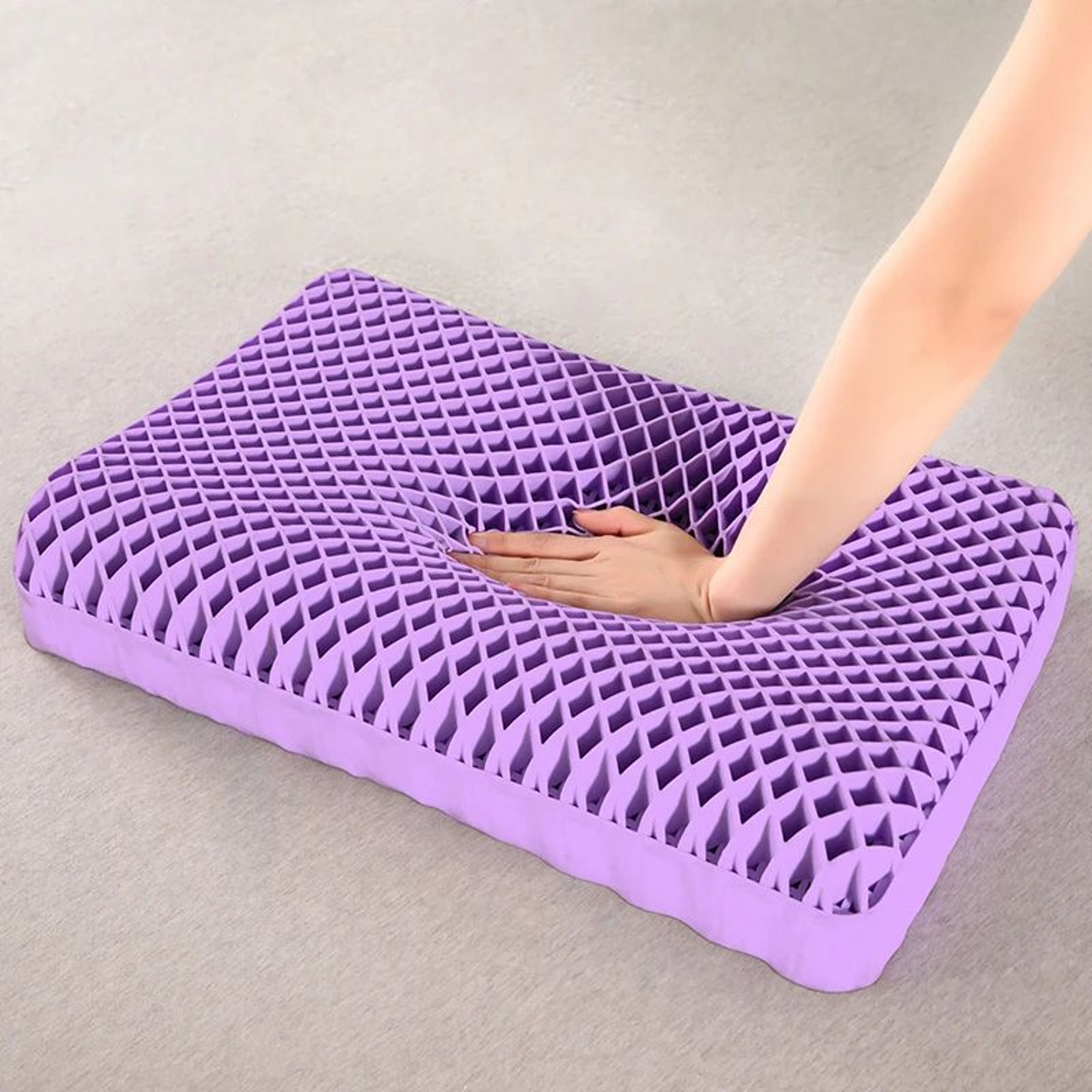 Pectin Pillow Breathable Air Layer TPE Pillow Washable Zero Pressure Cervical Neck Support 0