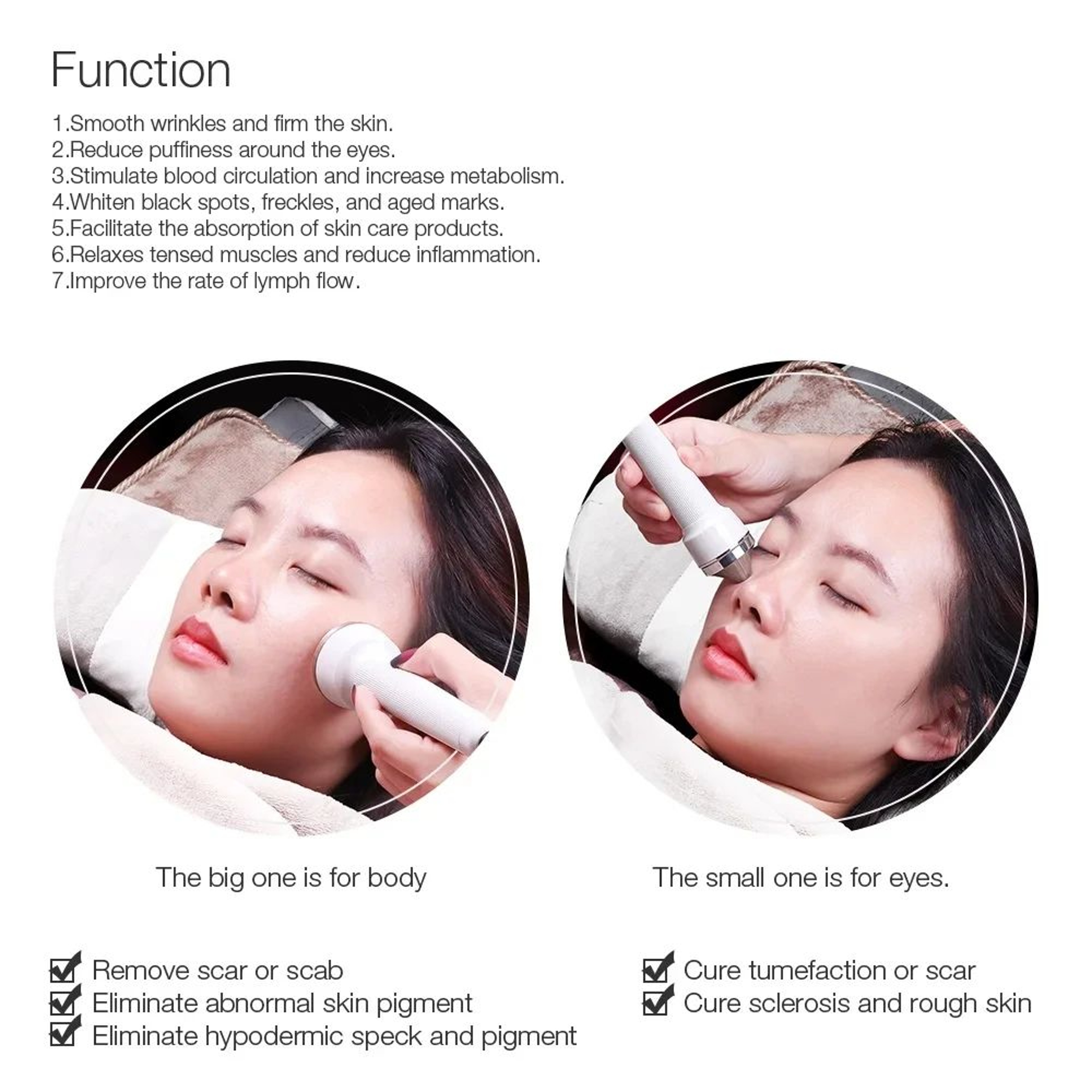 Ultrasonic Women Skin Care Whitening Machine High Frequency Facial Device For Freckle Removal AntiA 4