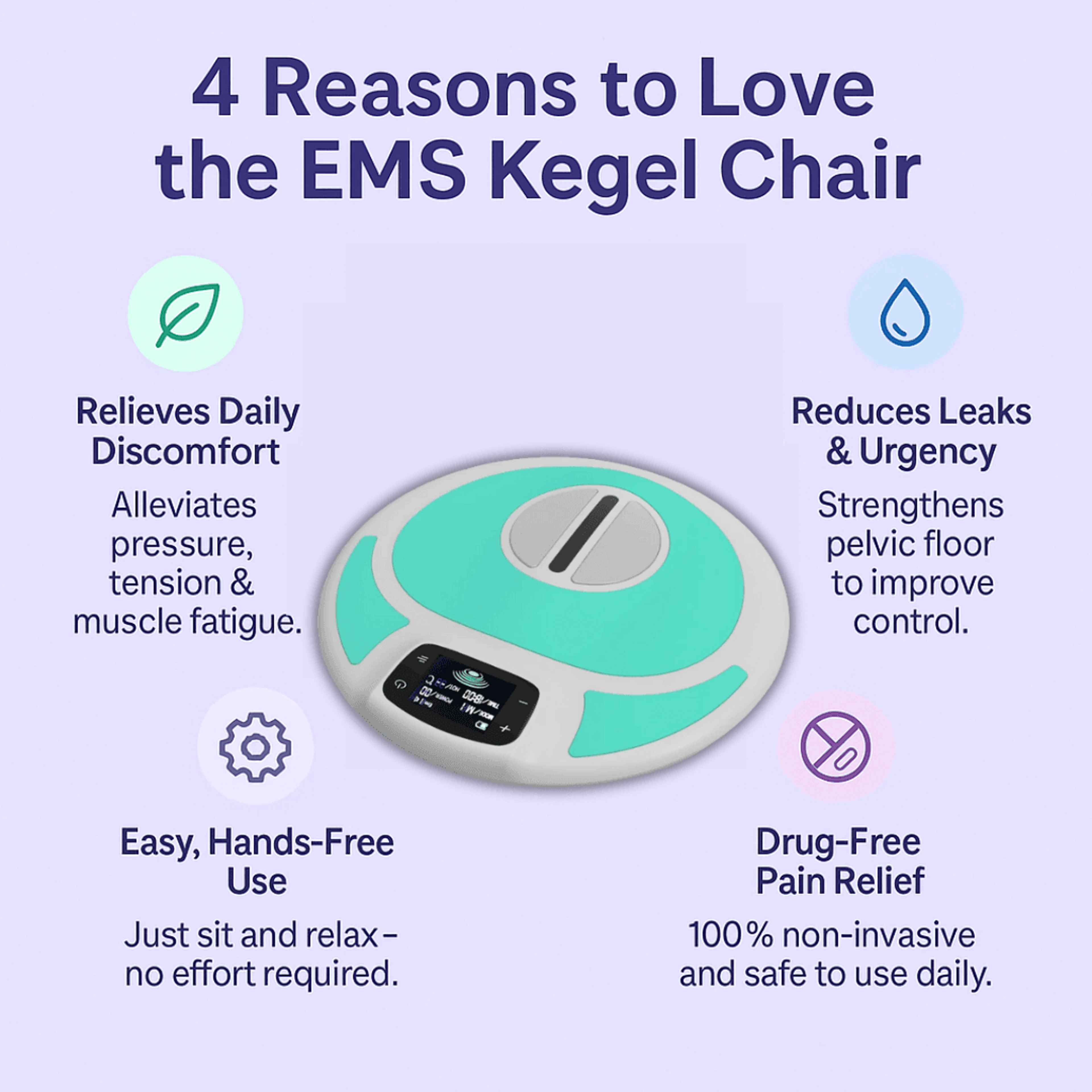 EMS Kegel Chair Pelvic Floor Muscle Stimulation Machine For Incontinence Treatment  Postpartum Repa 1