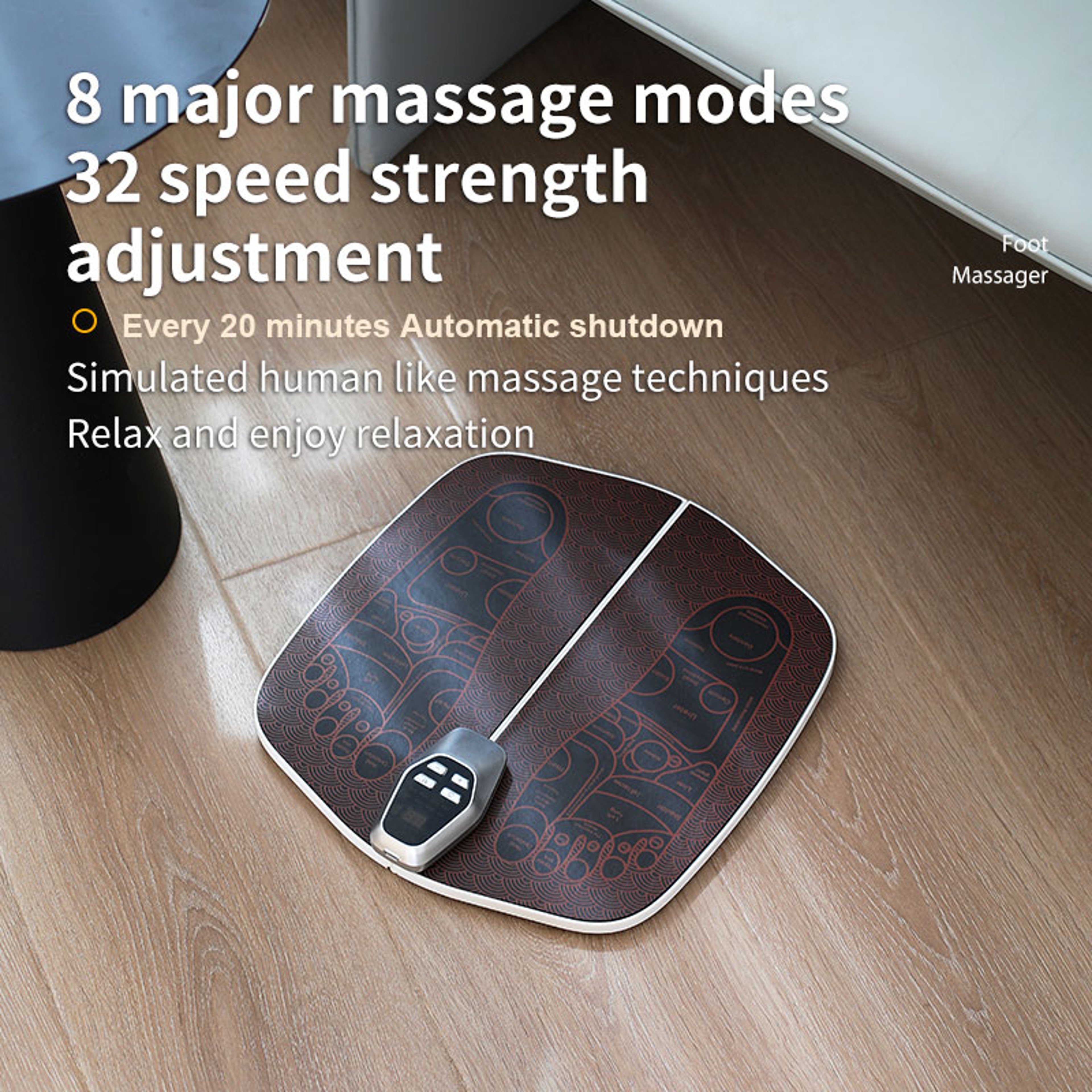 EMS Foot Massager Pad with USB Recharge, Control Muscle Stimulation, Acupoints Massage for Improves Blood Circulation – view 5
