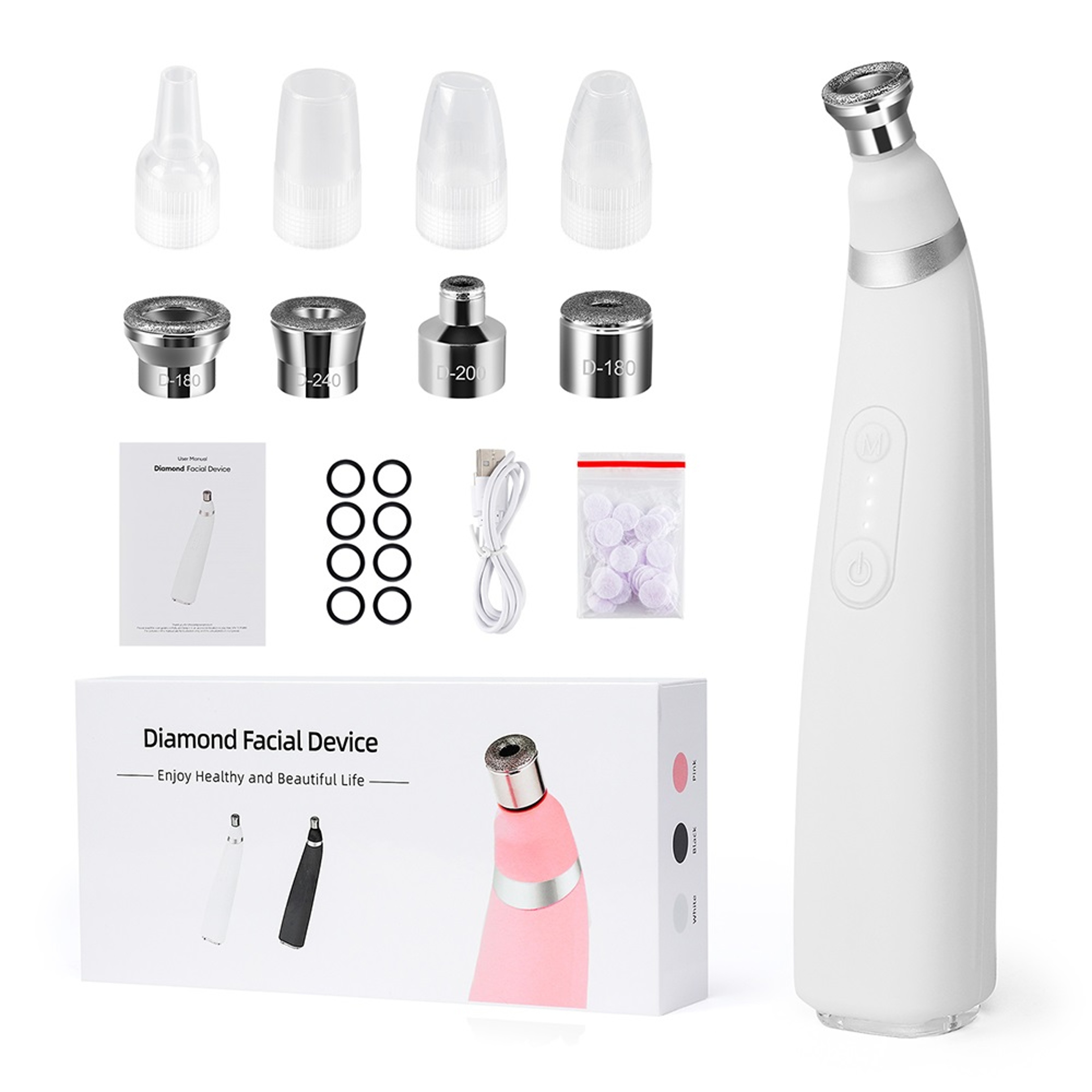 Portable Diamond Peeling Machine, Microdermabrasion Facial Cleaning Device & Vacuum Blackhead Remover – view 9