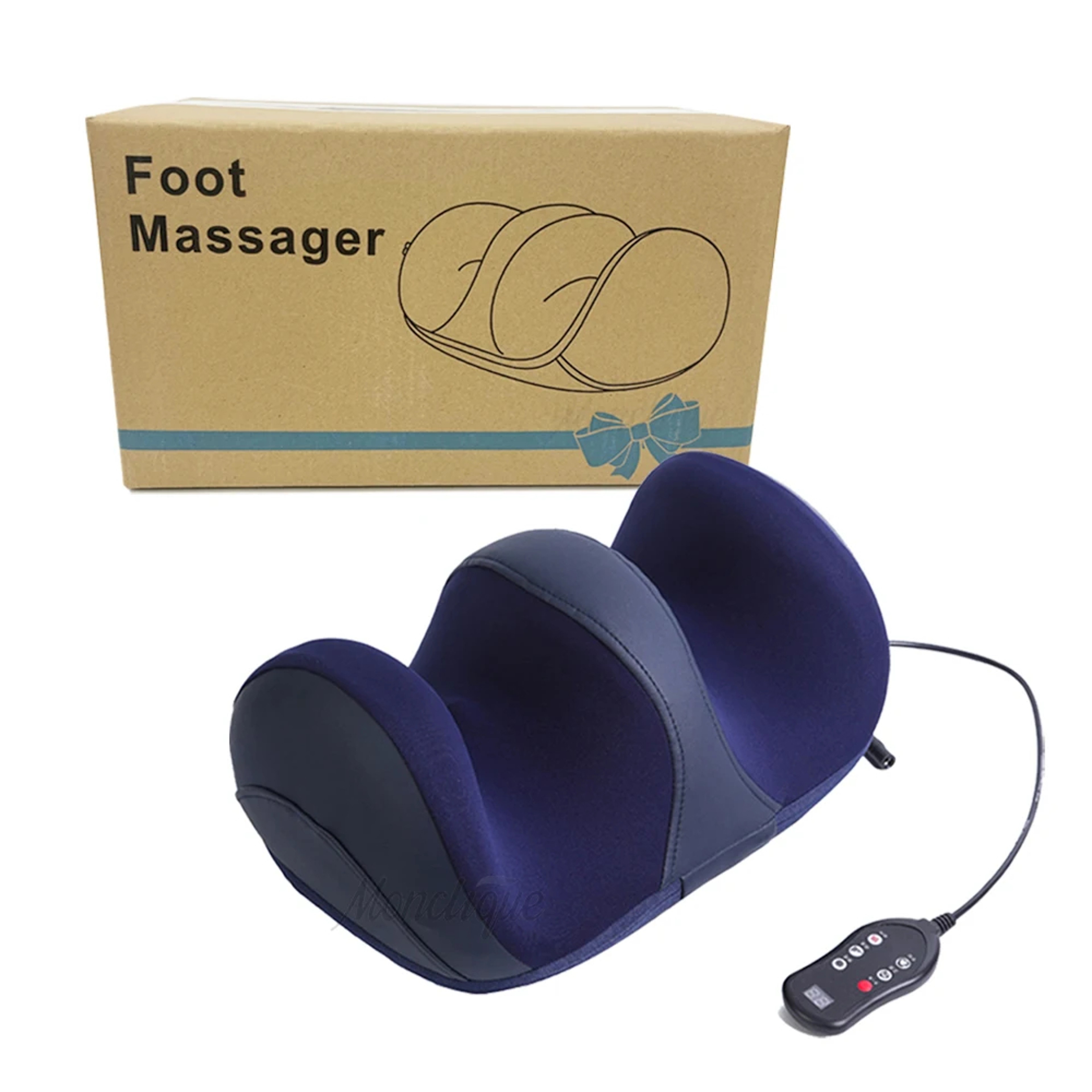 Electric Foot Leg Massager With Shiatsu Kneading Roller  Heating Therapy Hot Compression 5