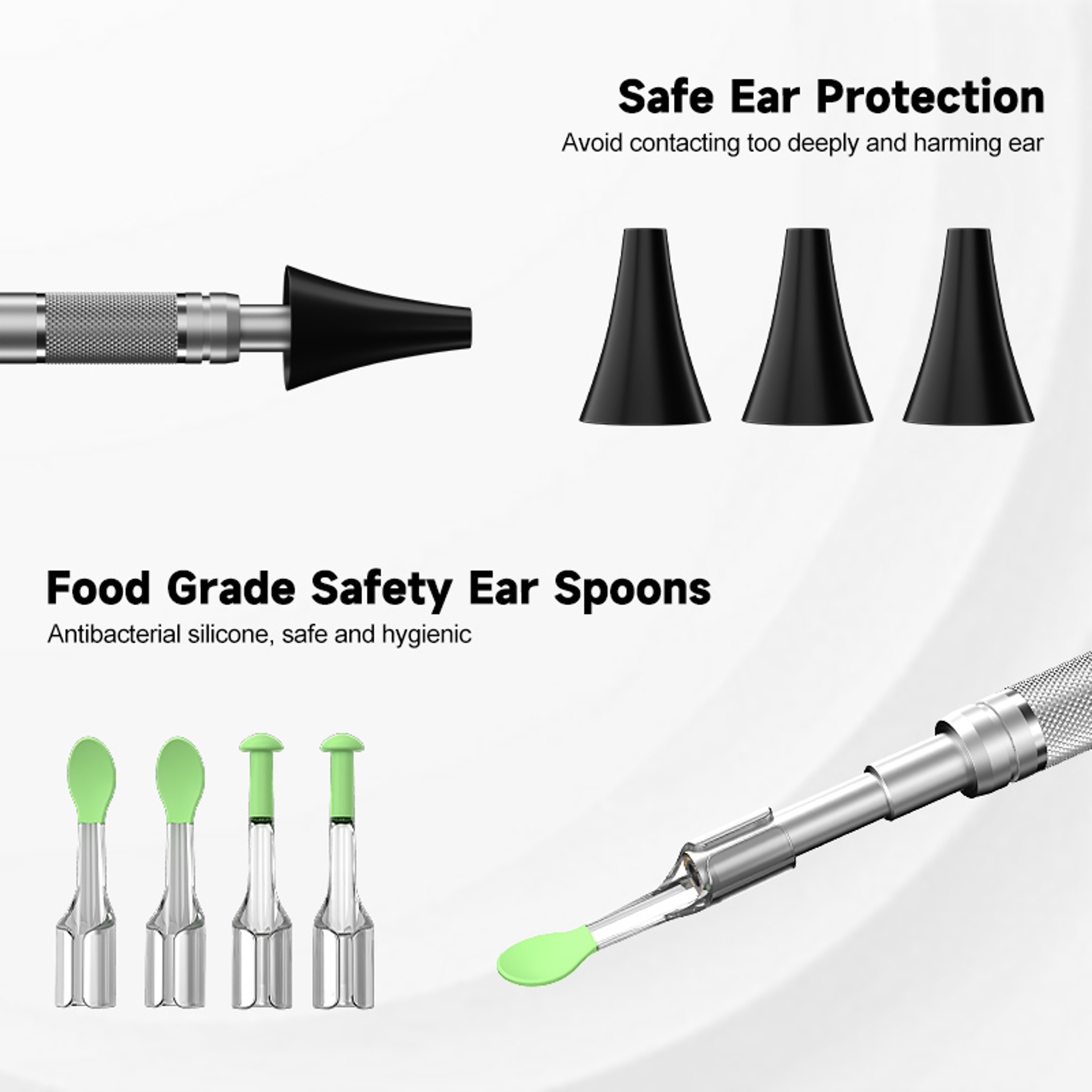 Digital Otoscope HD Ear Picker with 6 LED Ear Camera, Ear Wax Removal Tool & Cleaning Stick for Child & Adults – view 5