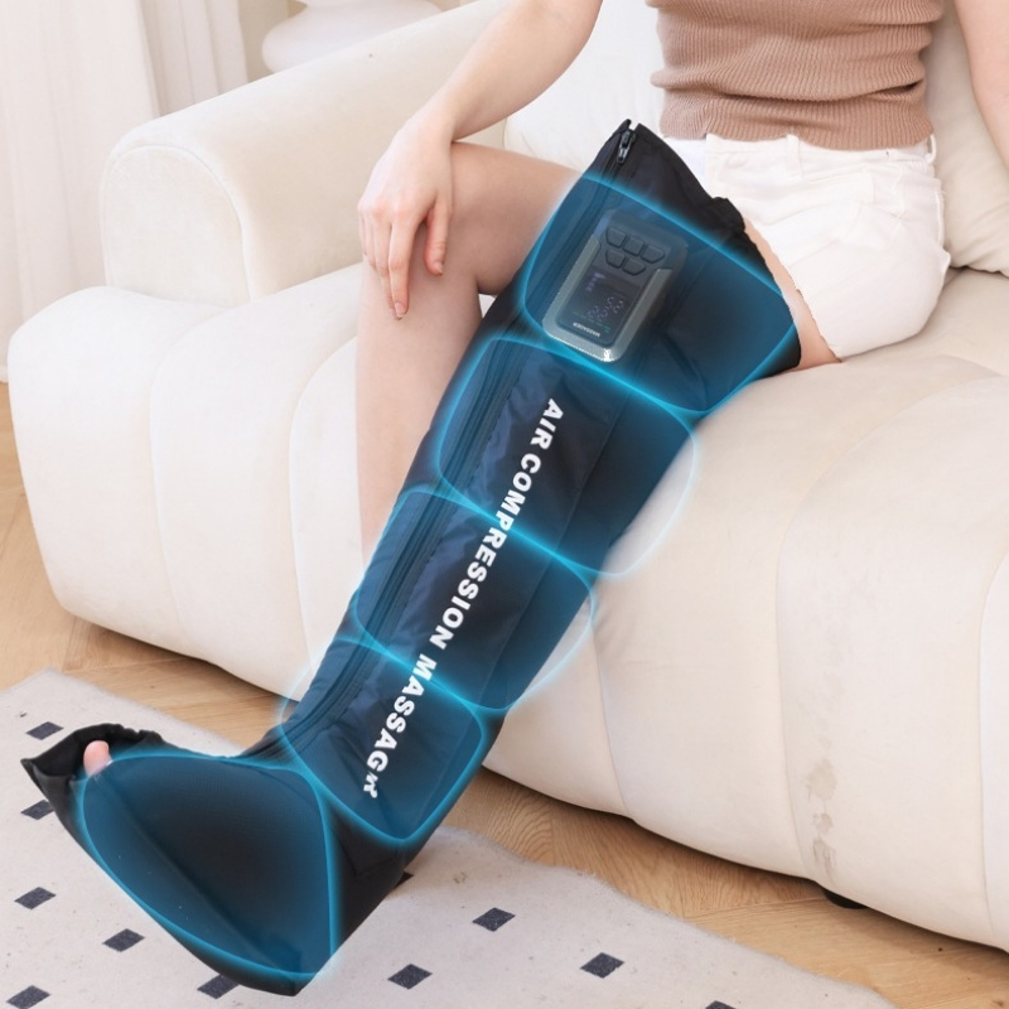 Professional Air Compression Leg Massager 360 3D Airbag Boots Improve Circulation  Relieve Fatigue 3