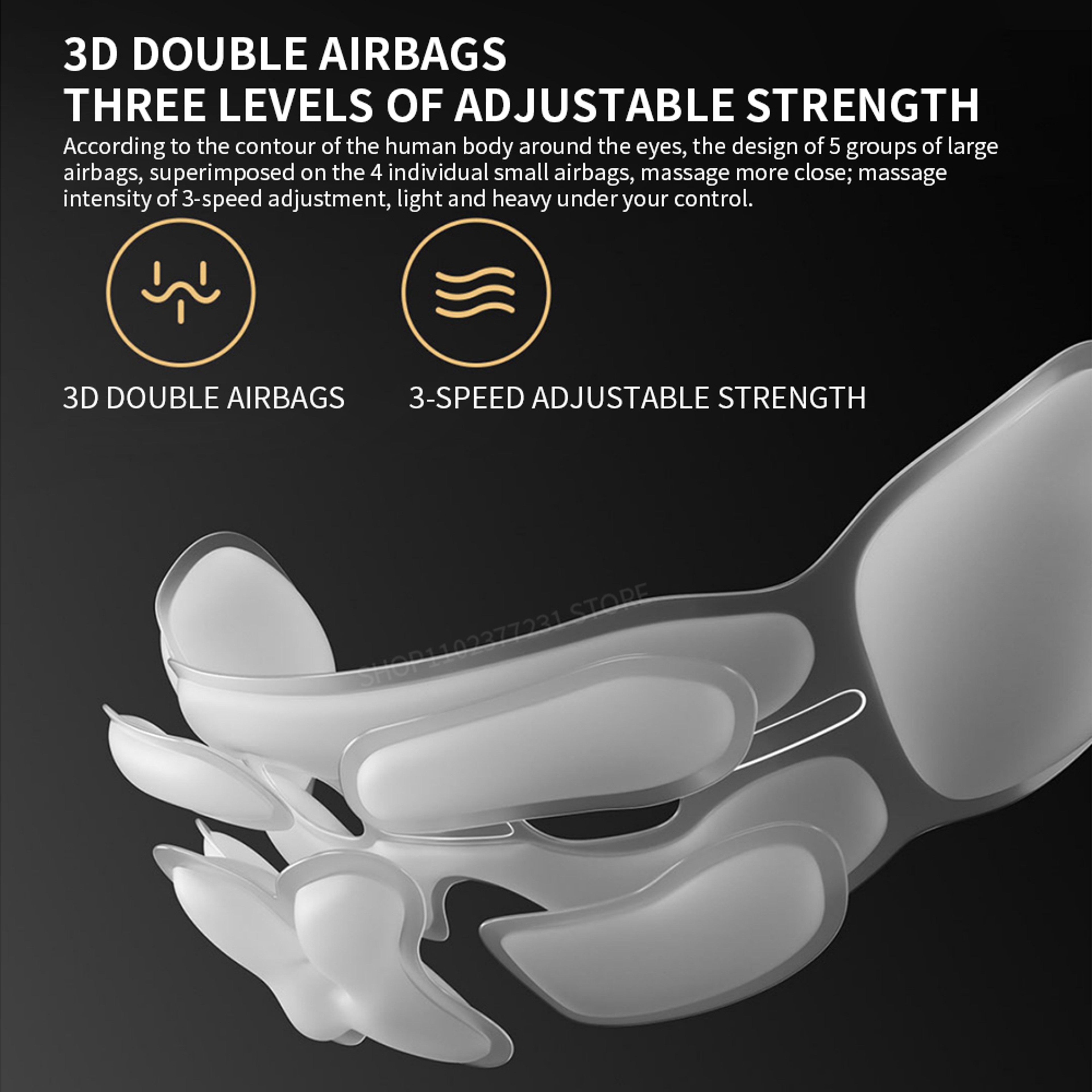 Smart Eye Massager With Hot Compress Zone And Visual Folding Massage For Custom Eye Health 2