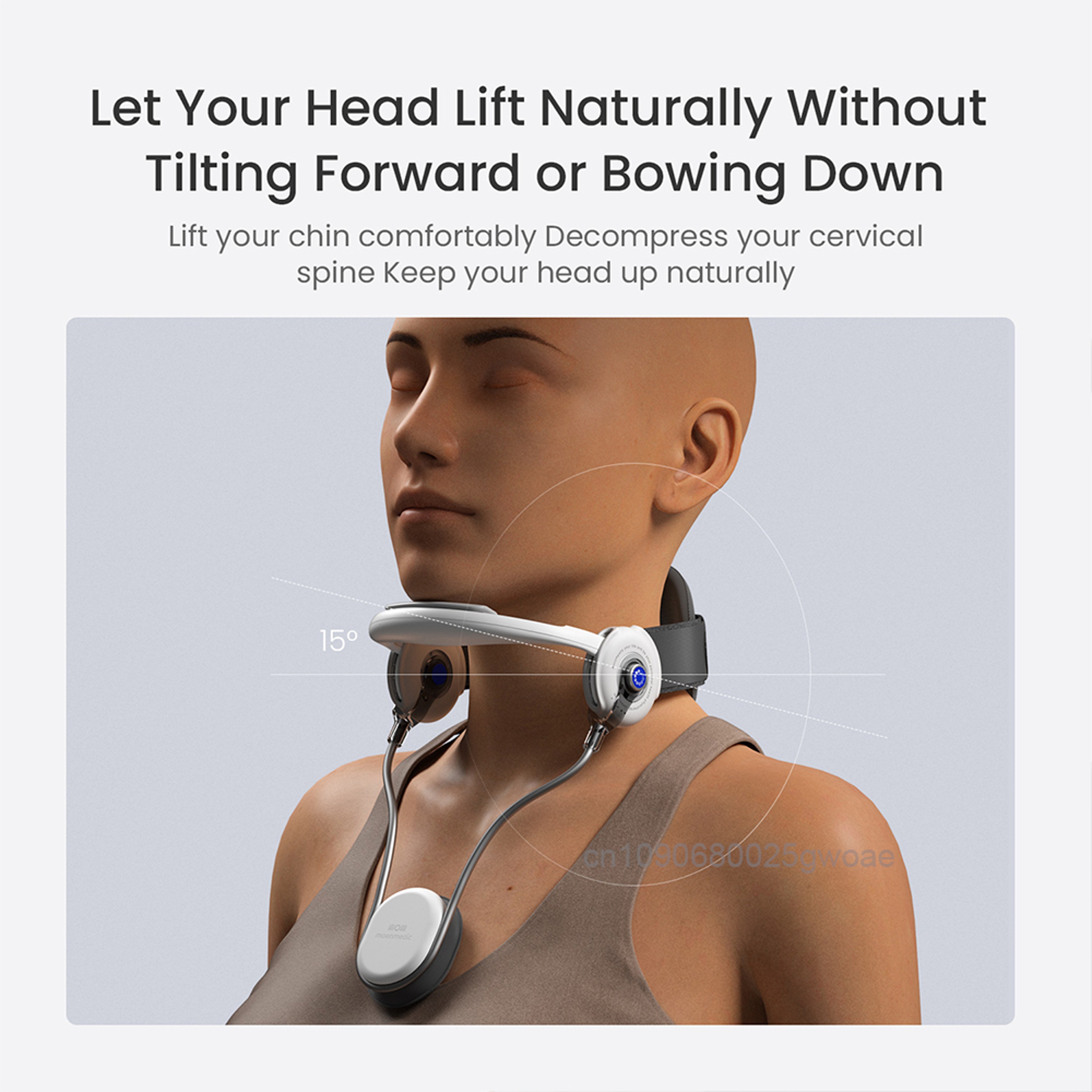 Neck Stretcher Cervical Traction Prevent Forward Neck Tilt, Relieve Chronic Neck Pain, Adjustable Posture Support – view 2