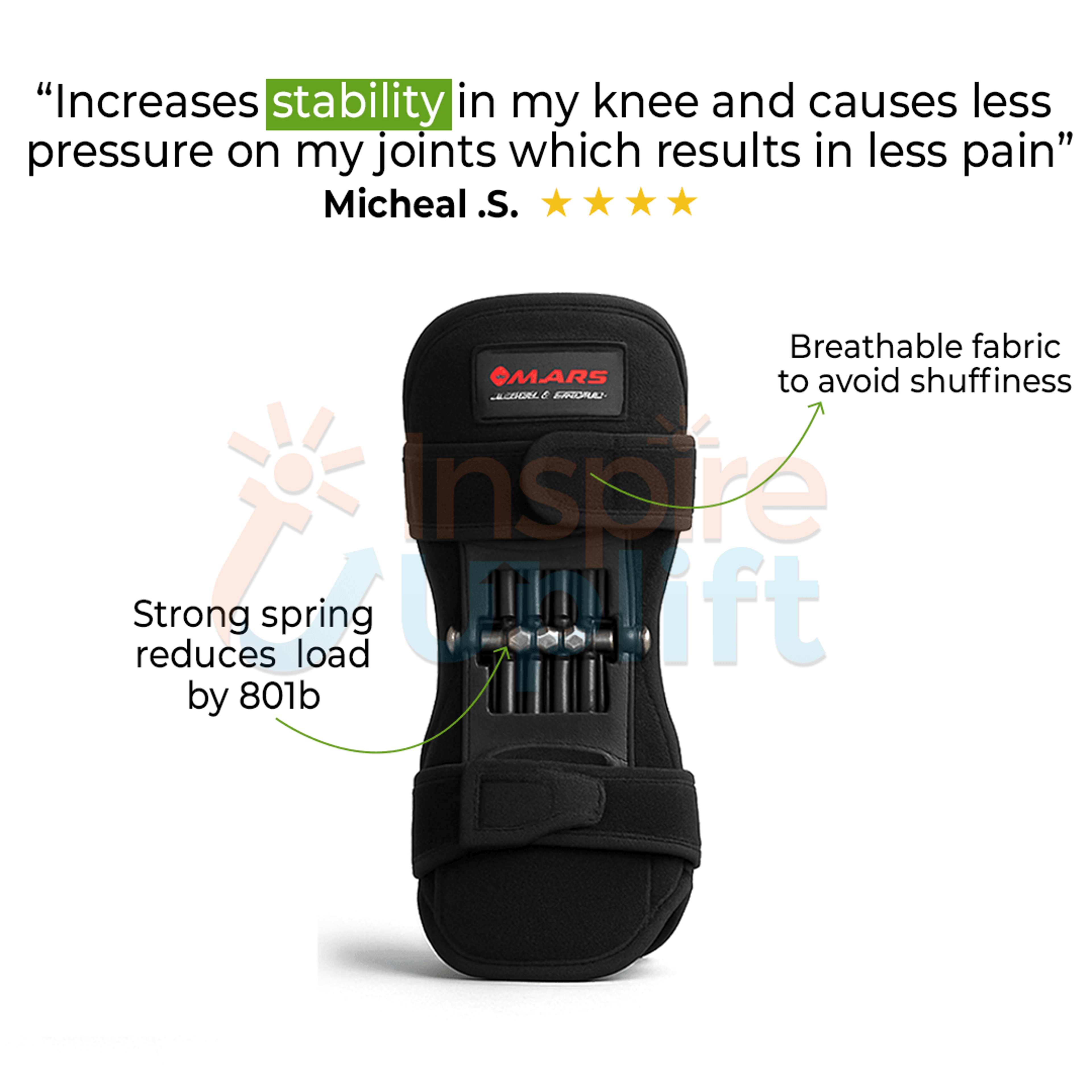 Power Knee Stabilizer Pads for Pain Relief & Everyday Knee Support – view 21