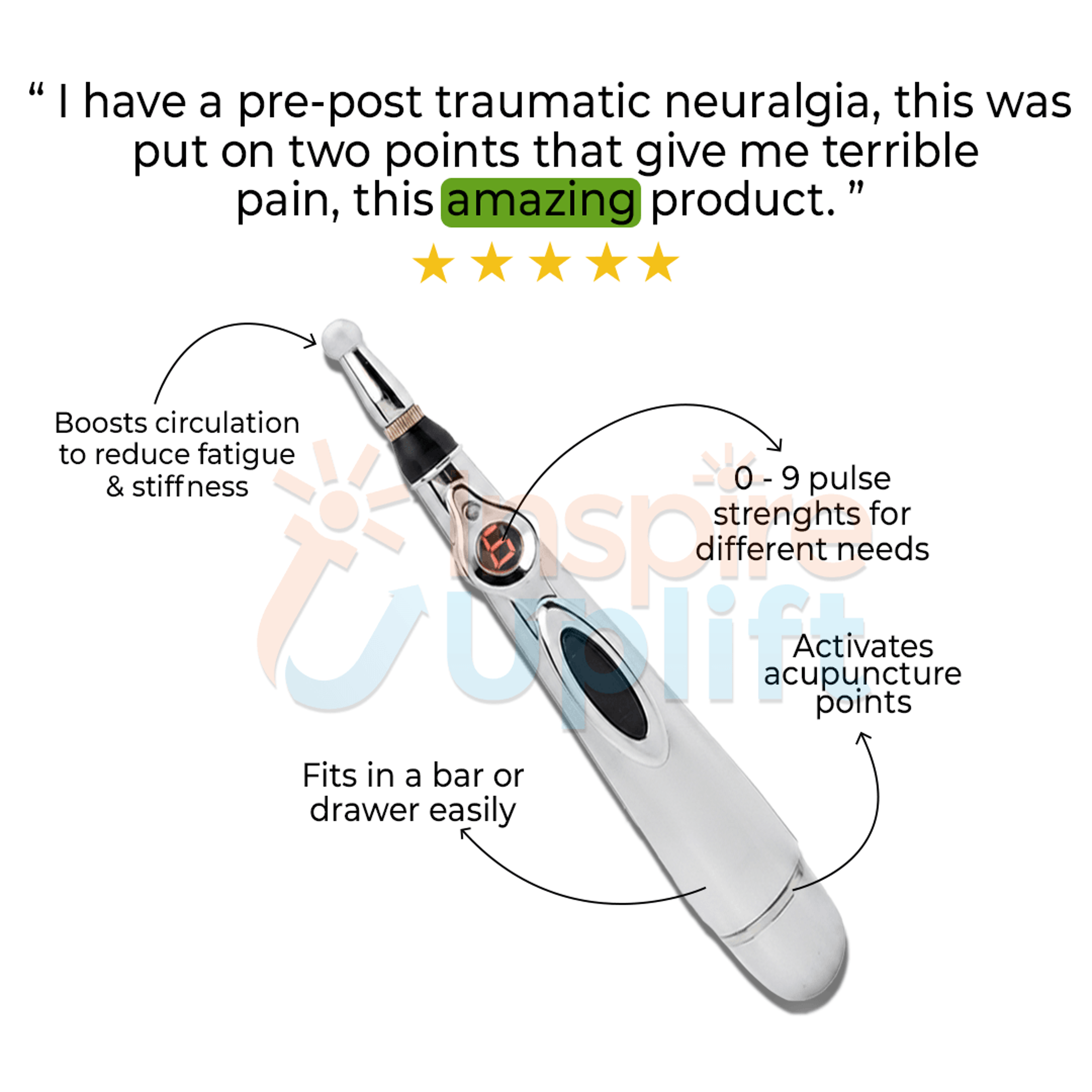 Ultra-Effective Needleless Electric Laser Acupuncture Pen – Perfect Wellness Gift – view 21