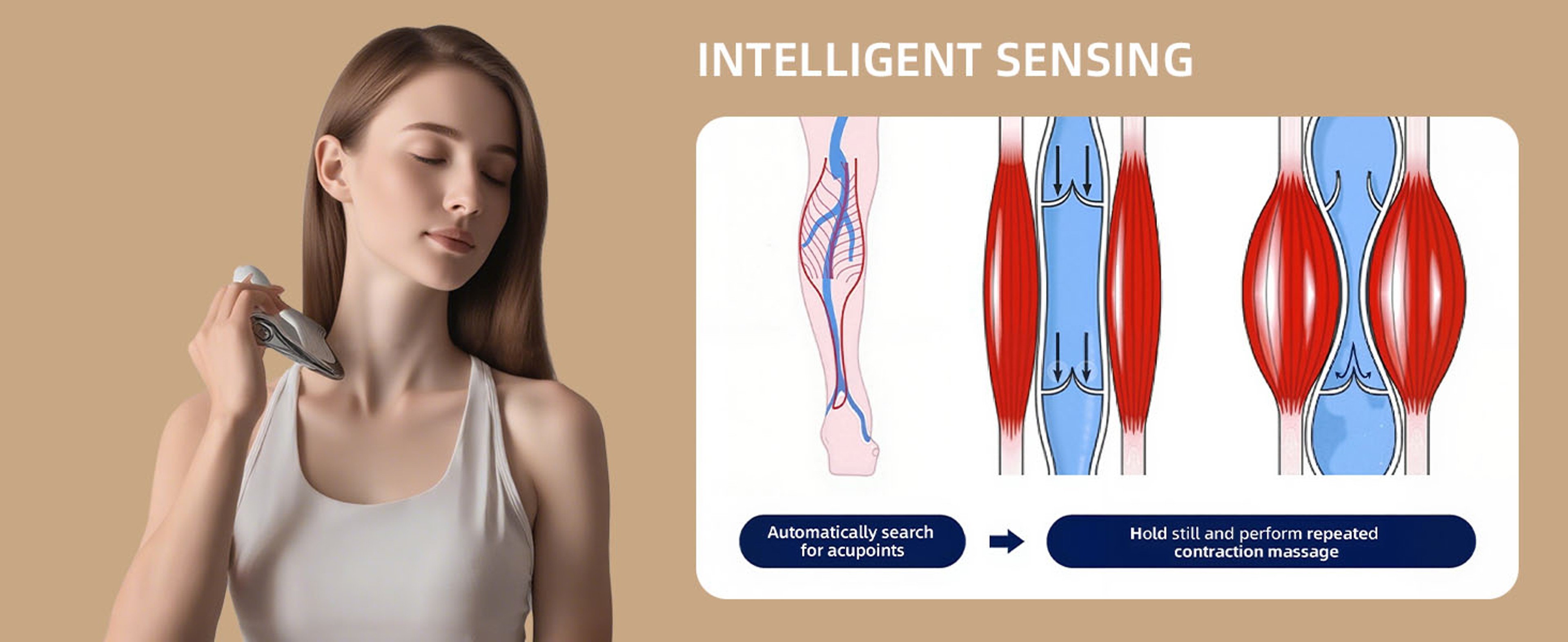 Electric Fascia Massager, Body Scraping Microcurrent Therapy for Muscle Relief and Relaxation – view 14