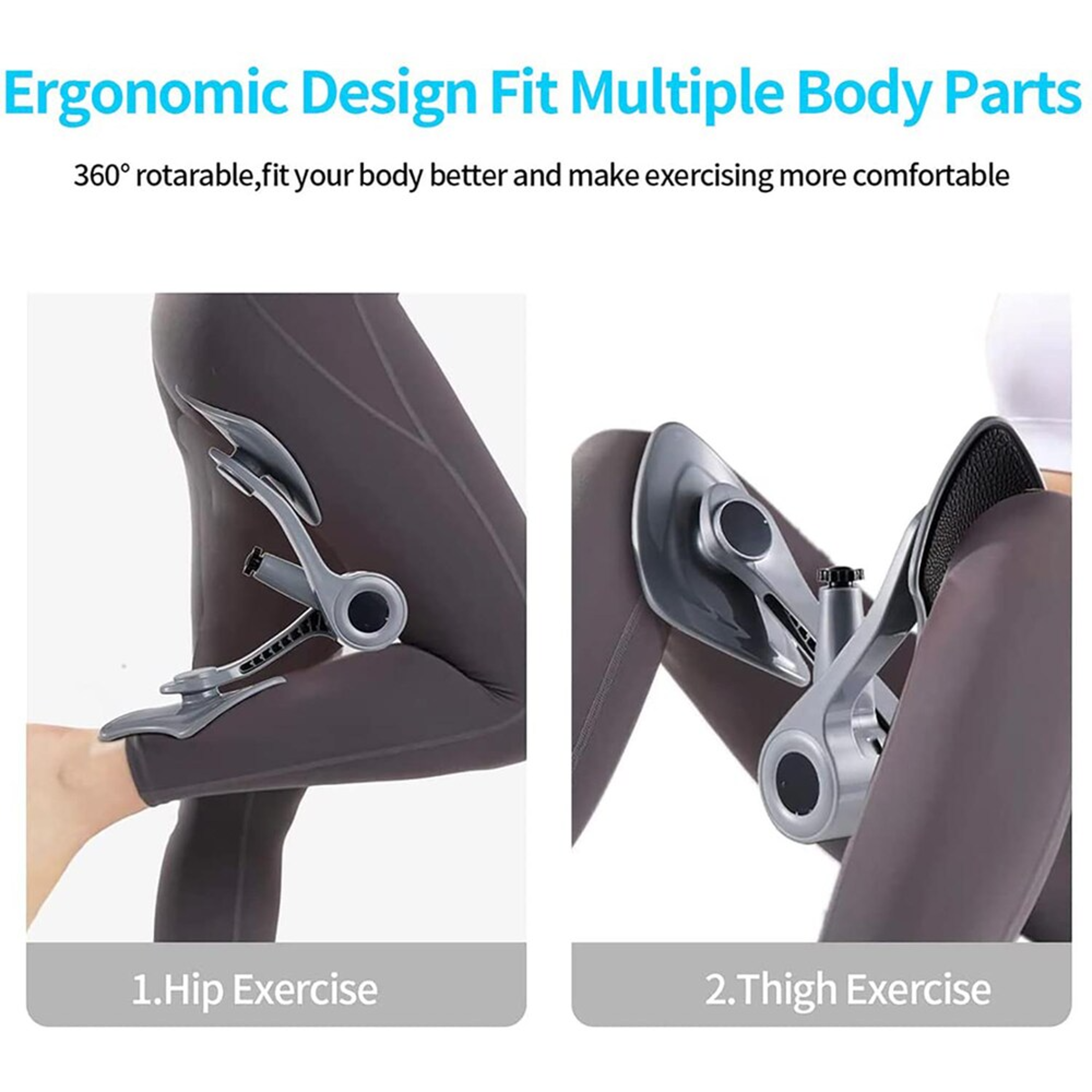 Adjustable Thigh Leg Exercise Equipment, Pelvic Floor Muscle Trainer, 360 Rotating Baffle Hip Trainer – view 12