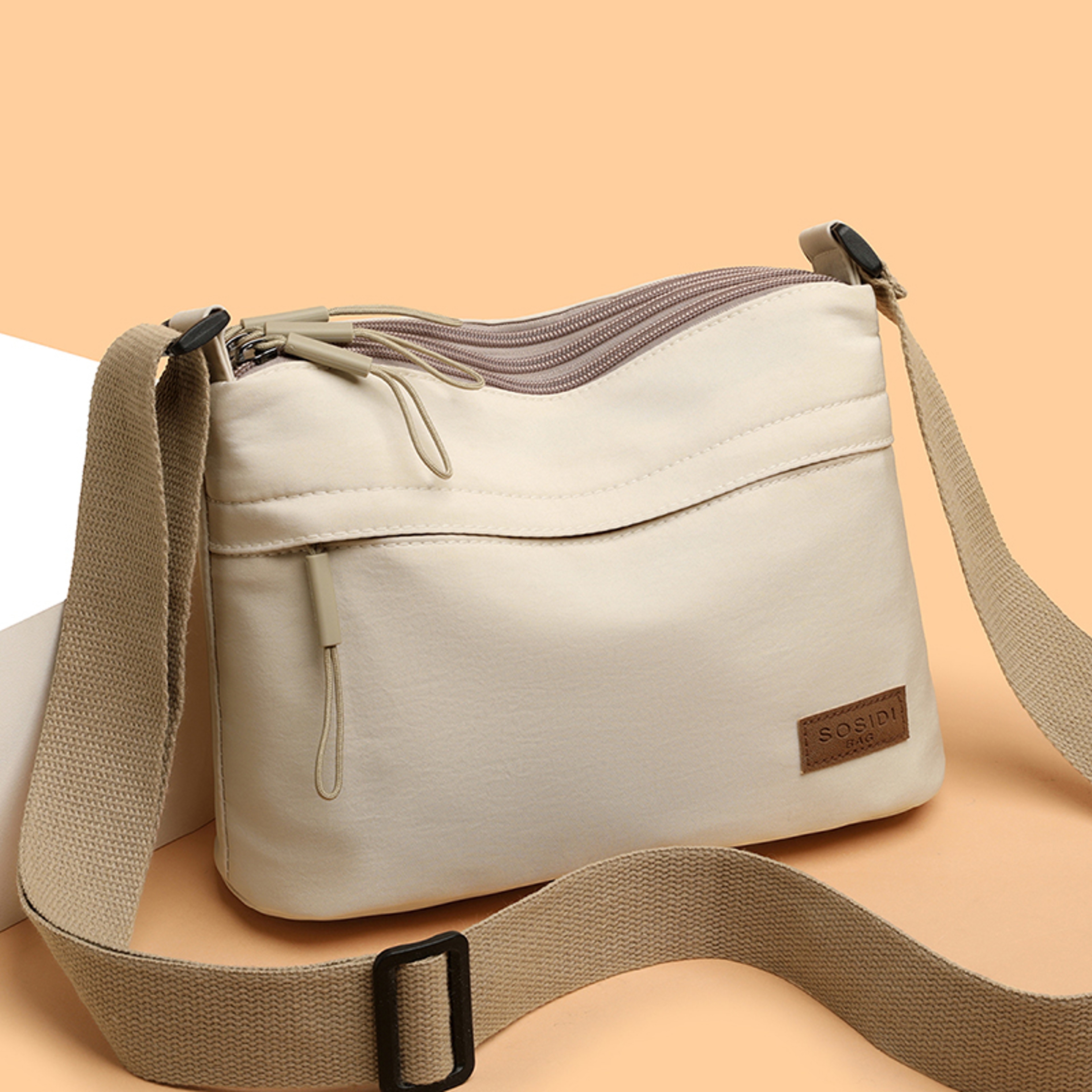 Title 2: Multi-Pocket Crossbody Bag for Women, Compact Lightweight Shoulder Purse, Adjustable Strap Fashion Tote Handbag – view 1