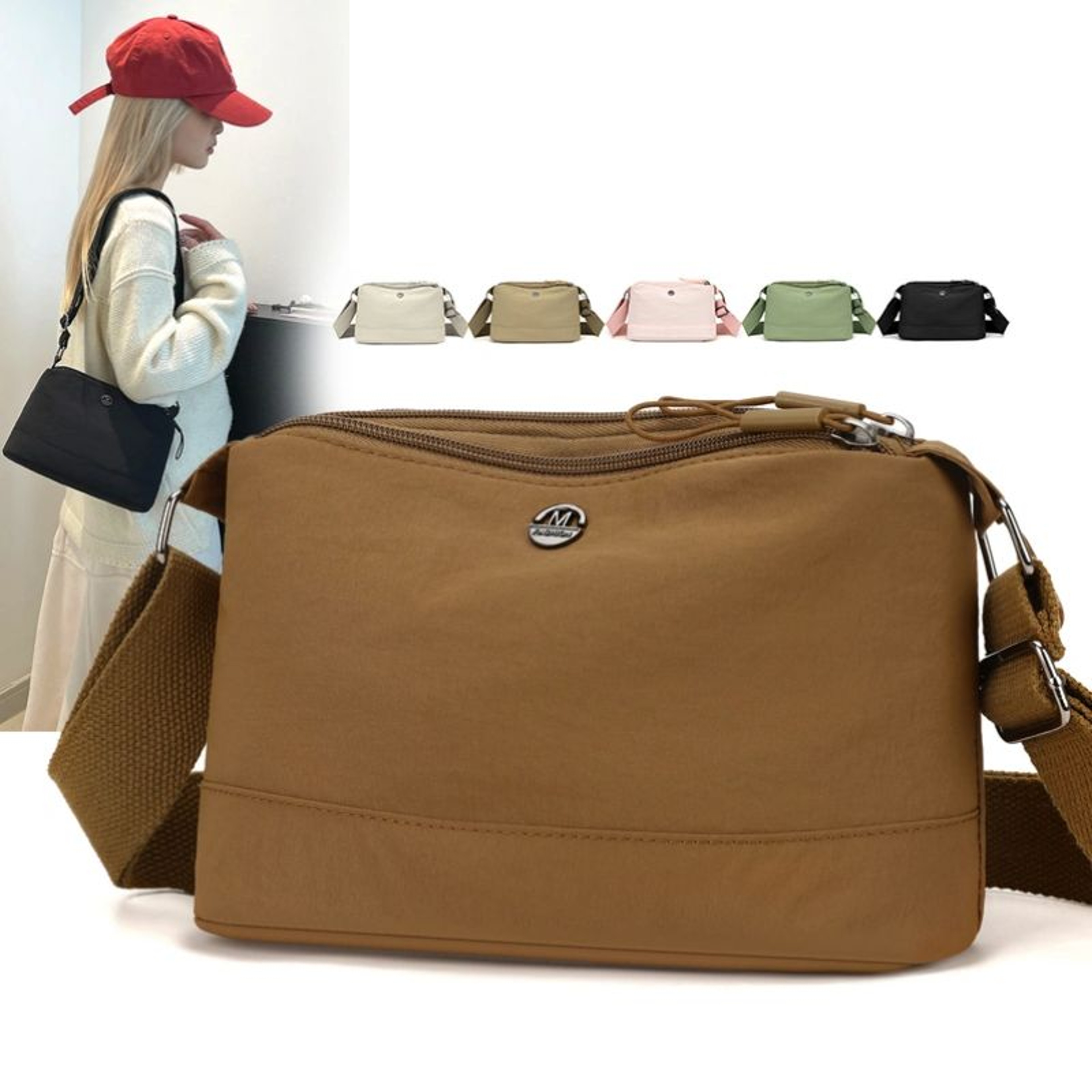 Lightweight Nylon Women's Convertible Shoulder Bag, Large Capacity Crossbody, Multiple Compartments,Nylon Hand bag. – view 1
