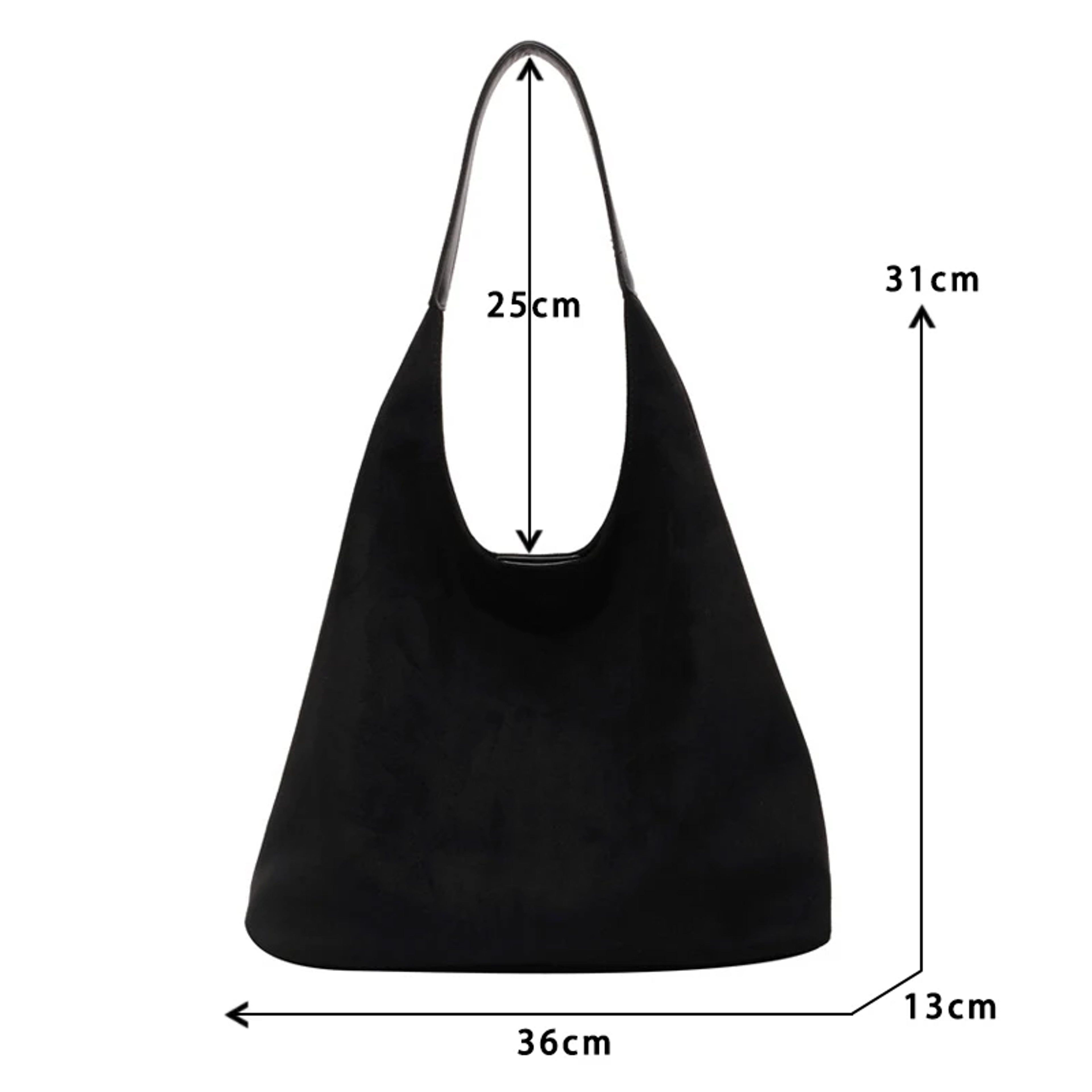 Vintage Suede Shoulder Bag for Women, Large Capacity Autumn and Winter Tote, Simple Solid Color Casual Retro Handbag – view 6