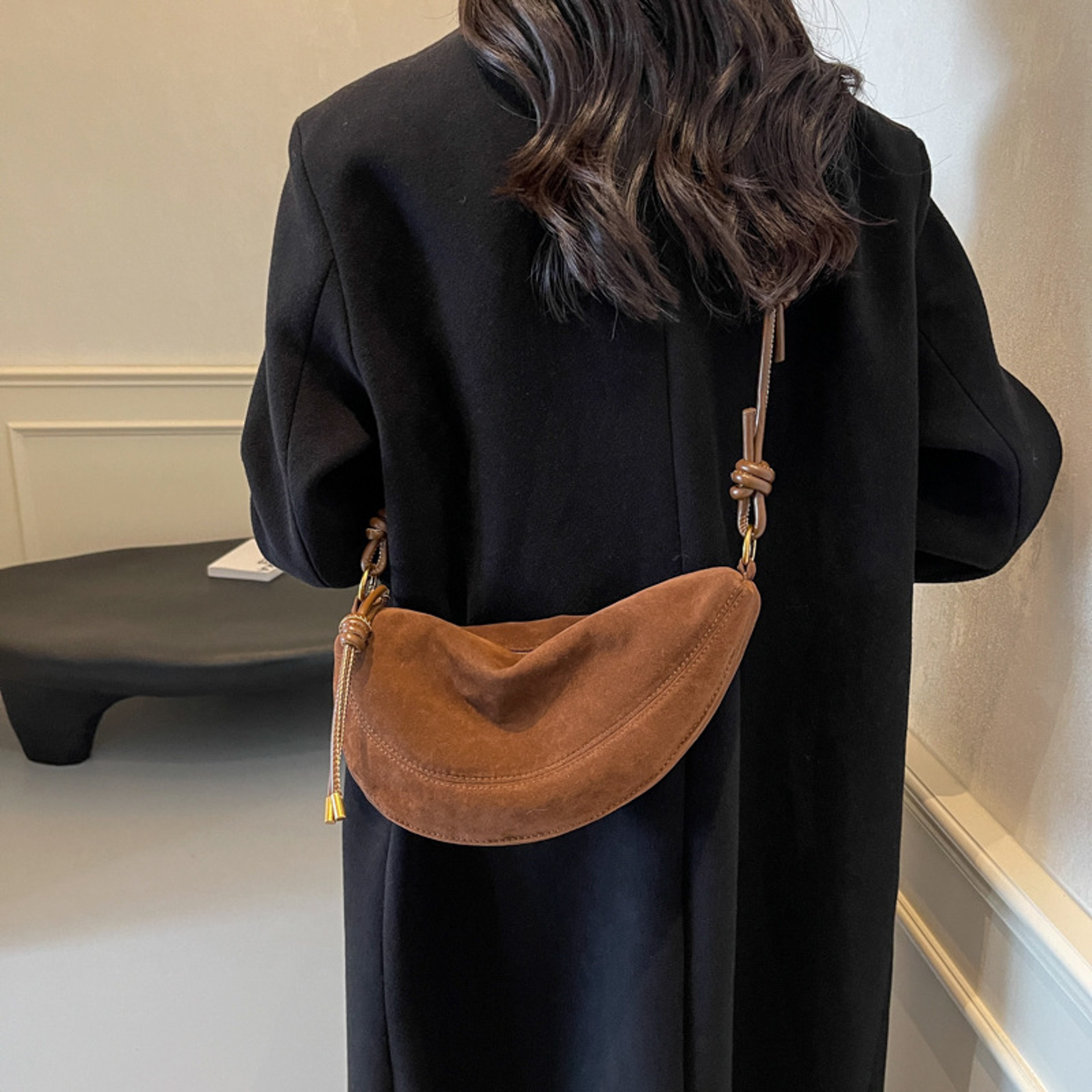 Popular Niche Suede, Faux Suede Super, Shoulder Bag for Women, Hot Sale Crossbody, Underarm Dumpling, Sweet Bags – view 9