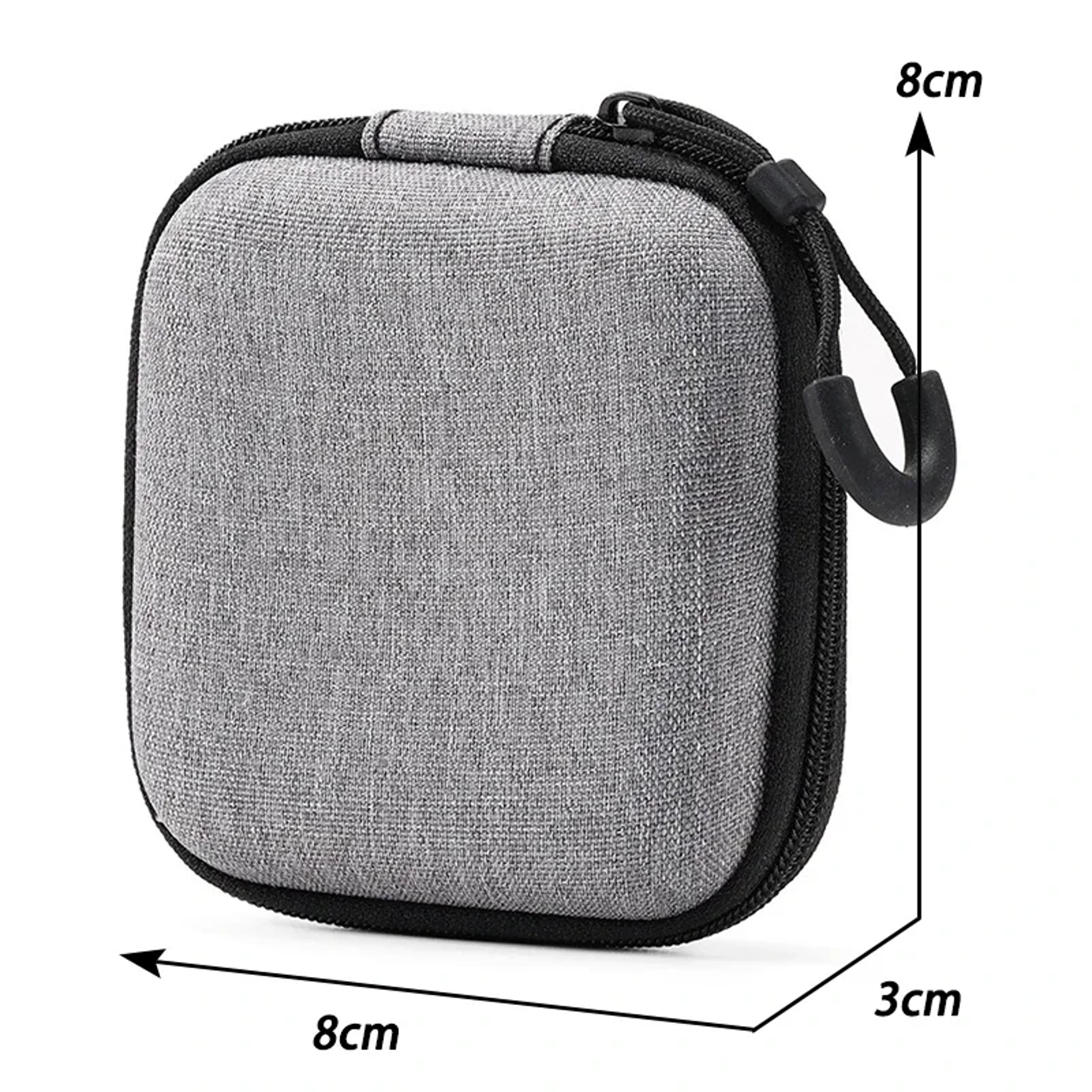 Mini Grey Digital Product Storage Bag Portable Headphone USB Data Cable Charger U Stick Storage Case Shockproof Protective Case – view 9