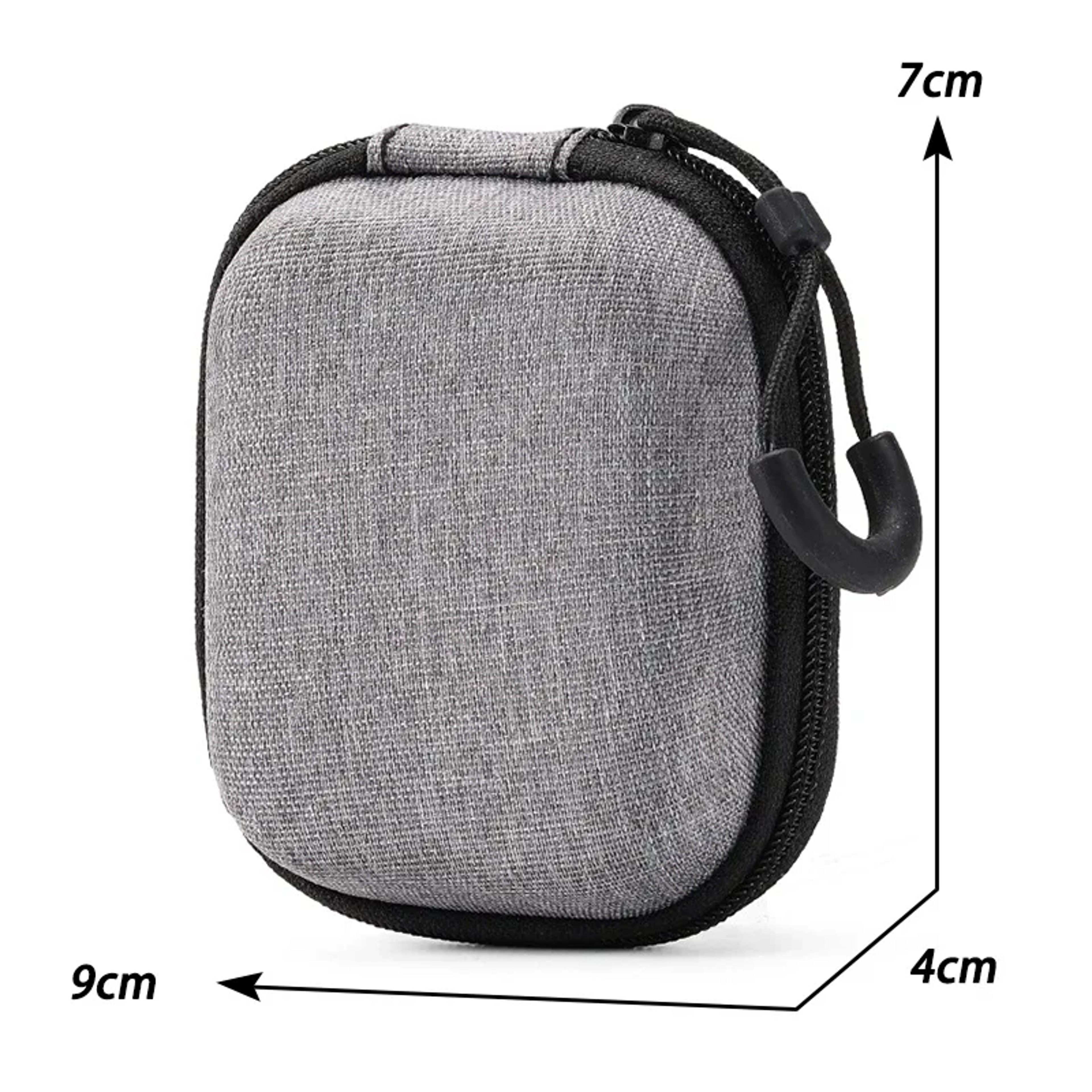 Mini Grey Digital Product Storage Bag Portable Headphone USB Data Cable Charger U Stick Storage Case Shockproof Protective Case – view 10