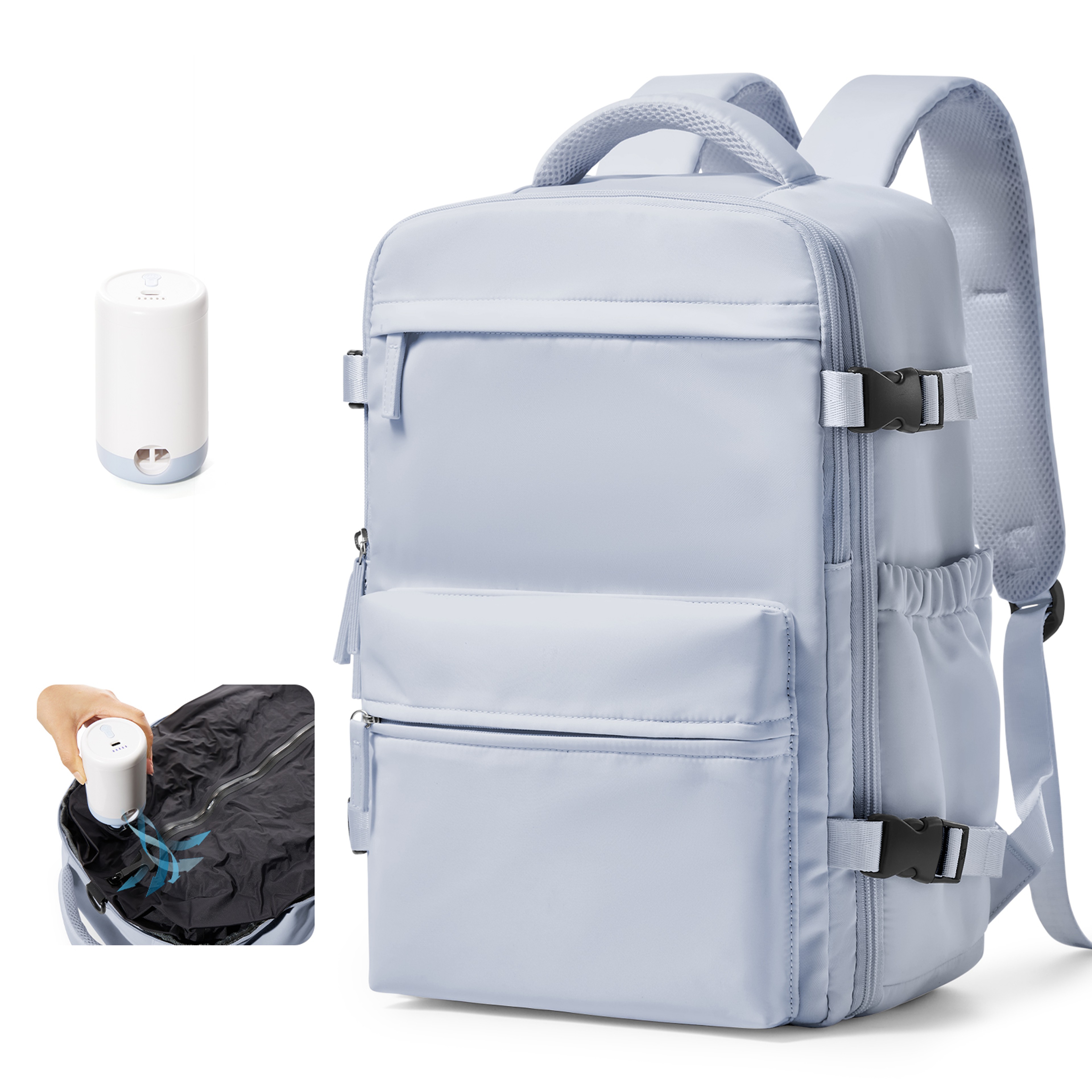 Cabin Airplane Ryanair Backpack Travel, Air Vacuum Compression Backpack, Women Men Laptop Bag Handbag Business – view 9