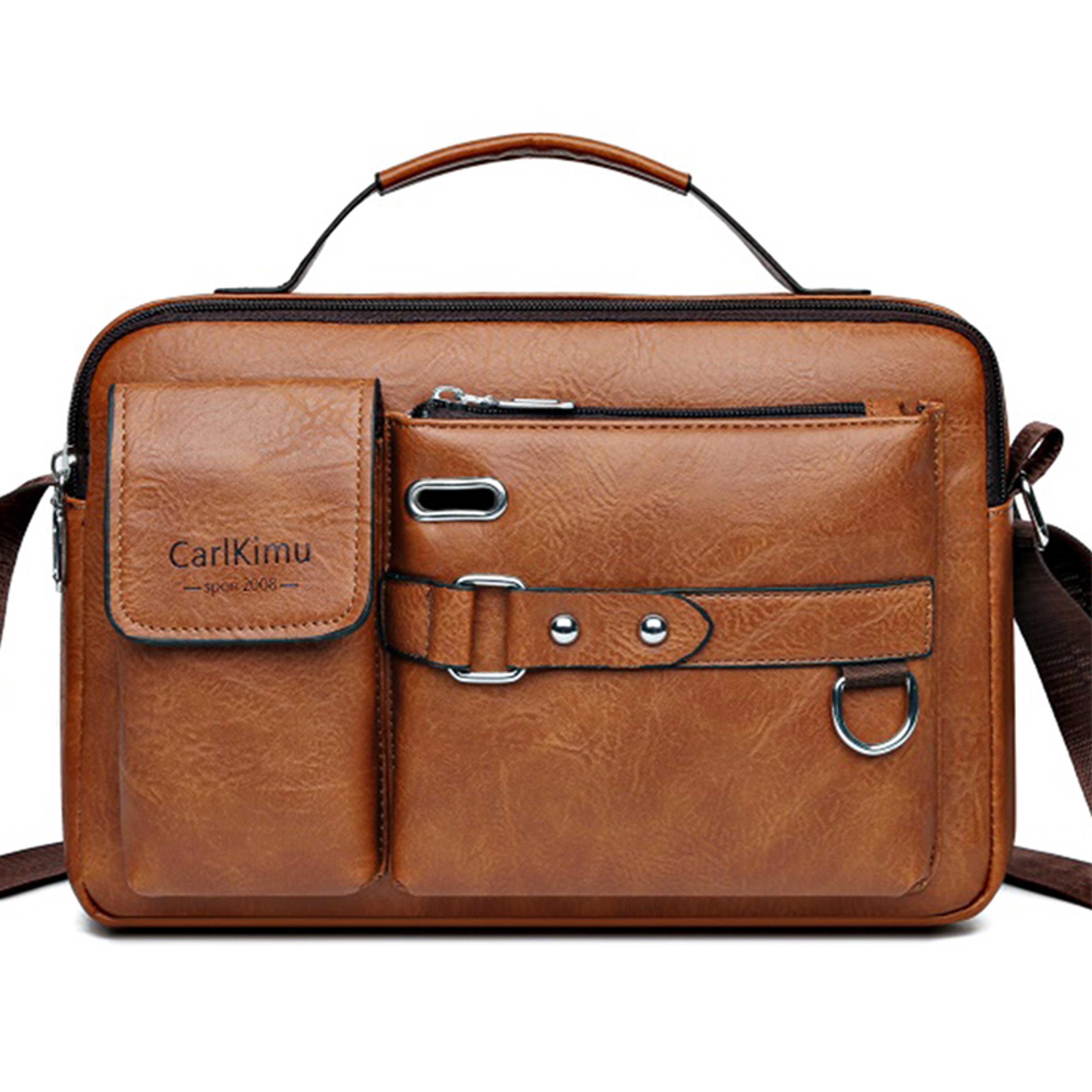 Waterproof Men's Messenger Bag, Office Laptop Briefcase, Large Capacity Shoulder Bag for Work and Travel – view 8