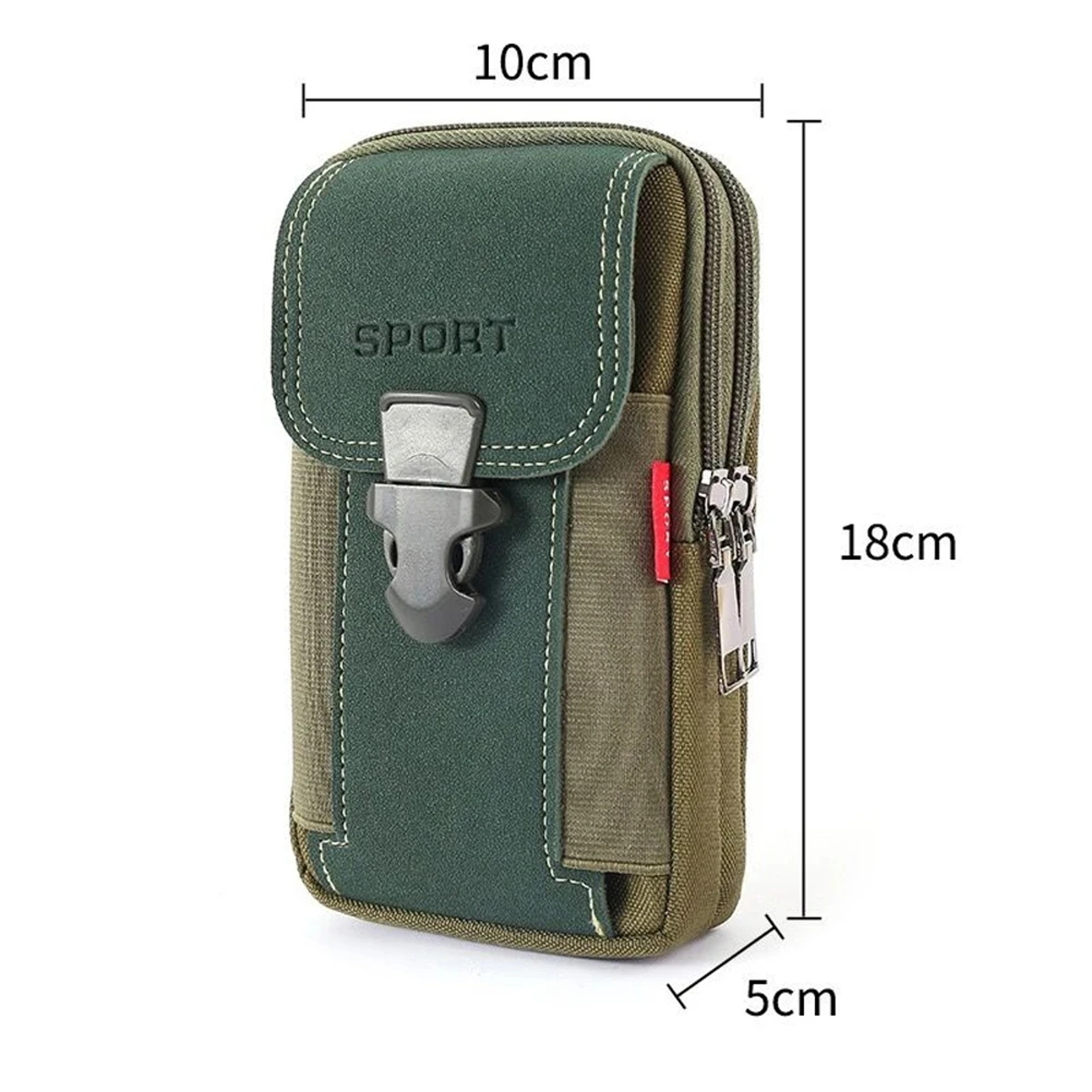 Outdoor Leather Mens Belt Backpack Fashionable And Multifunctional Soft Bag Travel Sports Phone Cas 7