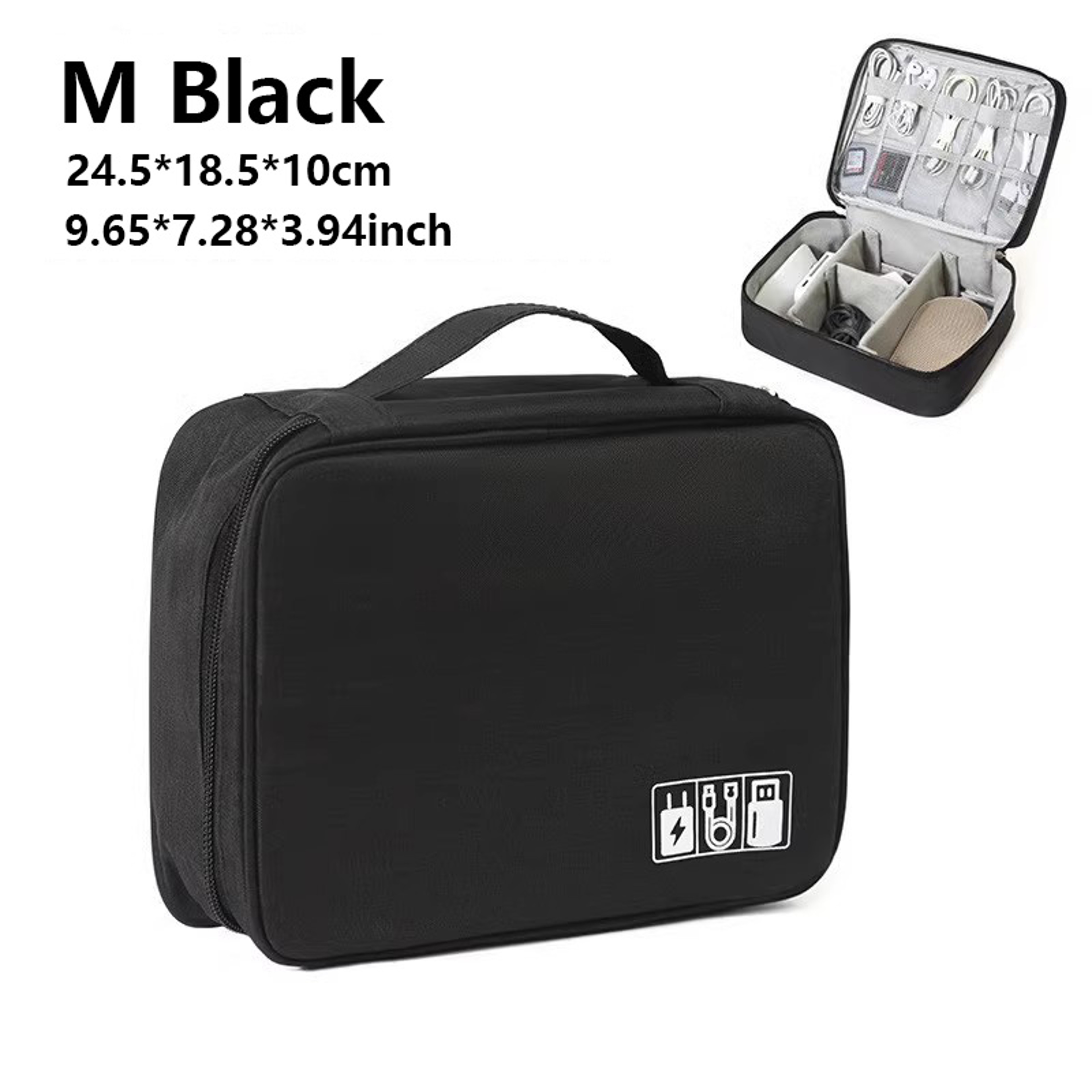 Cable Storage Bag Waterproof Digital Electronic Accessories Organizer Portable Travel Cable Organizer Case for cable Charger – view 16