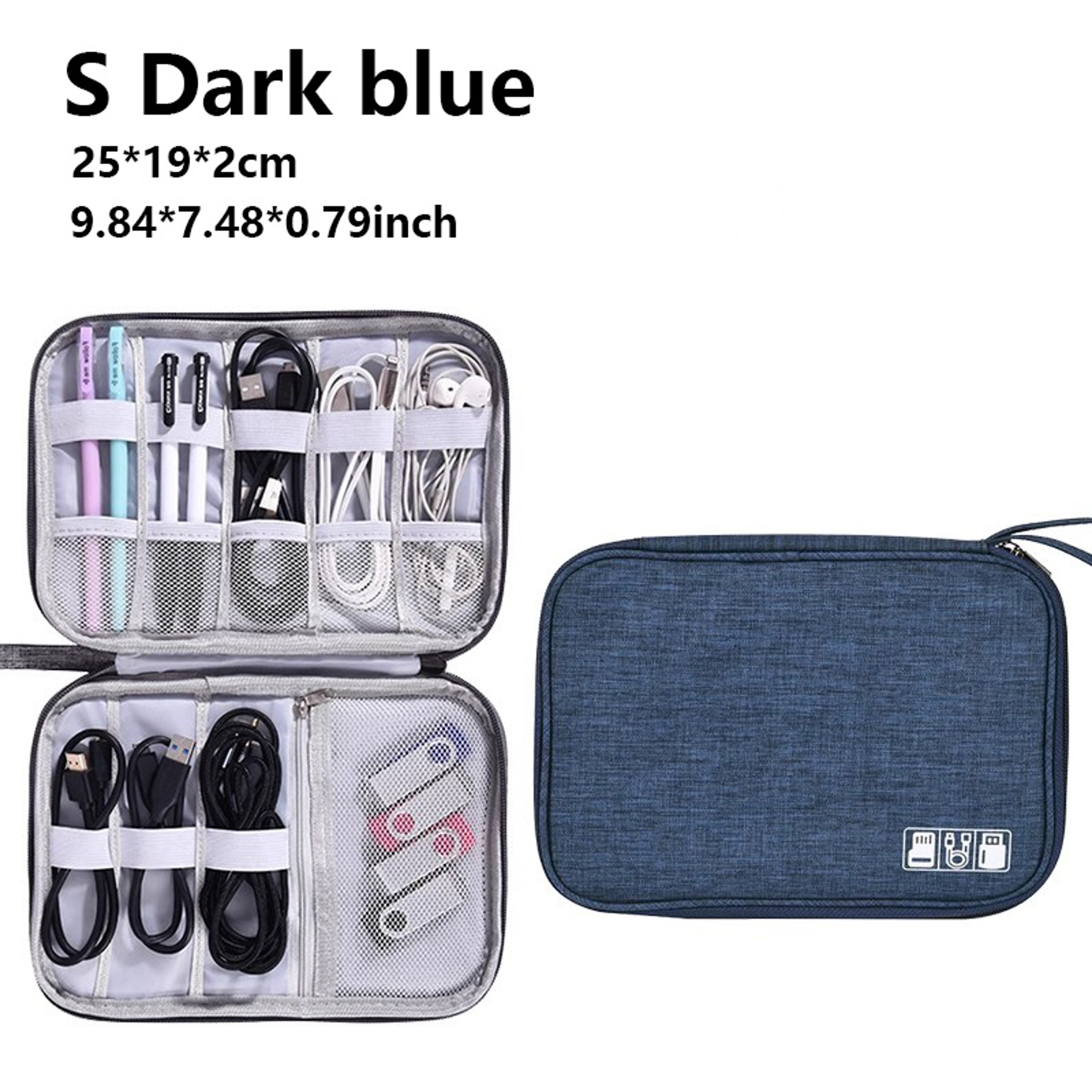 Cable Storage Bag Waterproof Digital Electronic Accessories Organizer Portable Travel Cable Organizer Case for cable Charger – view 24