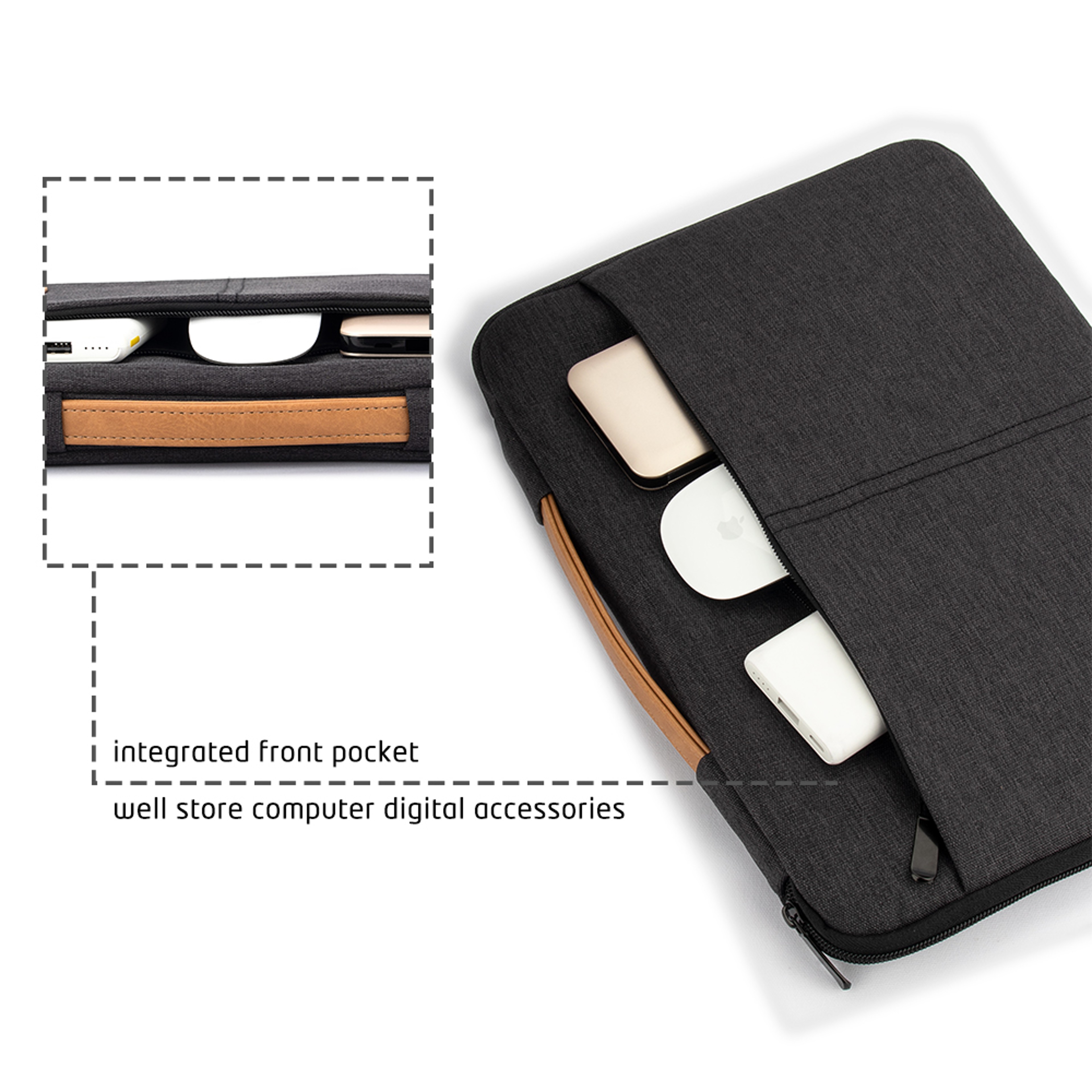 Laptop Sleeve Bag 14 156 Inch Notebook Pouch For Macbook HP Dell Acer Shockproof Computer Briefcase 1