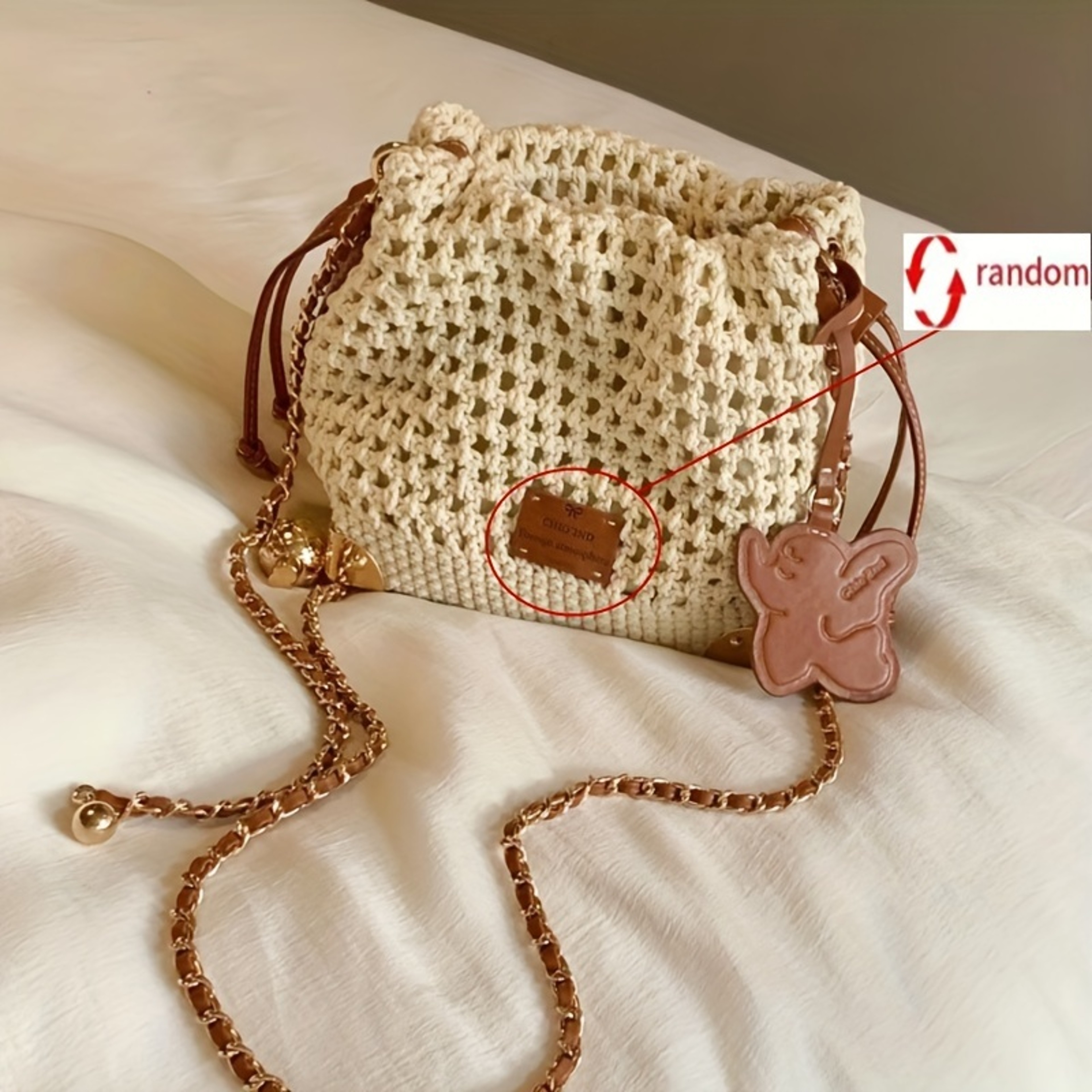 Versatile Knit Crossbody Bag for Women, Summer Handbag, Adjustable Strap, Soft Polyester Lining – view 7