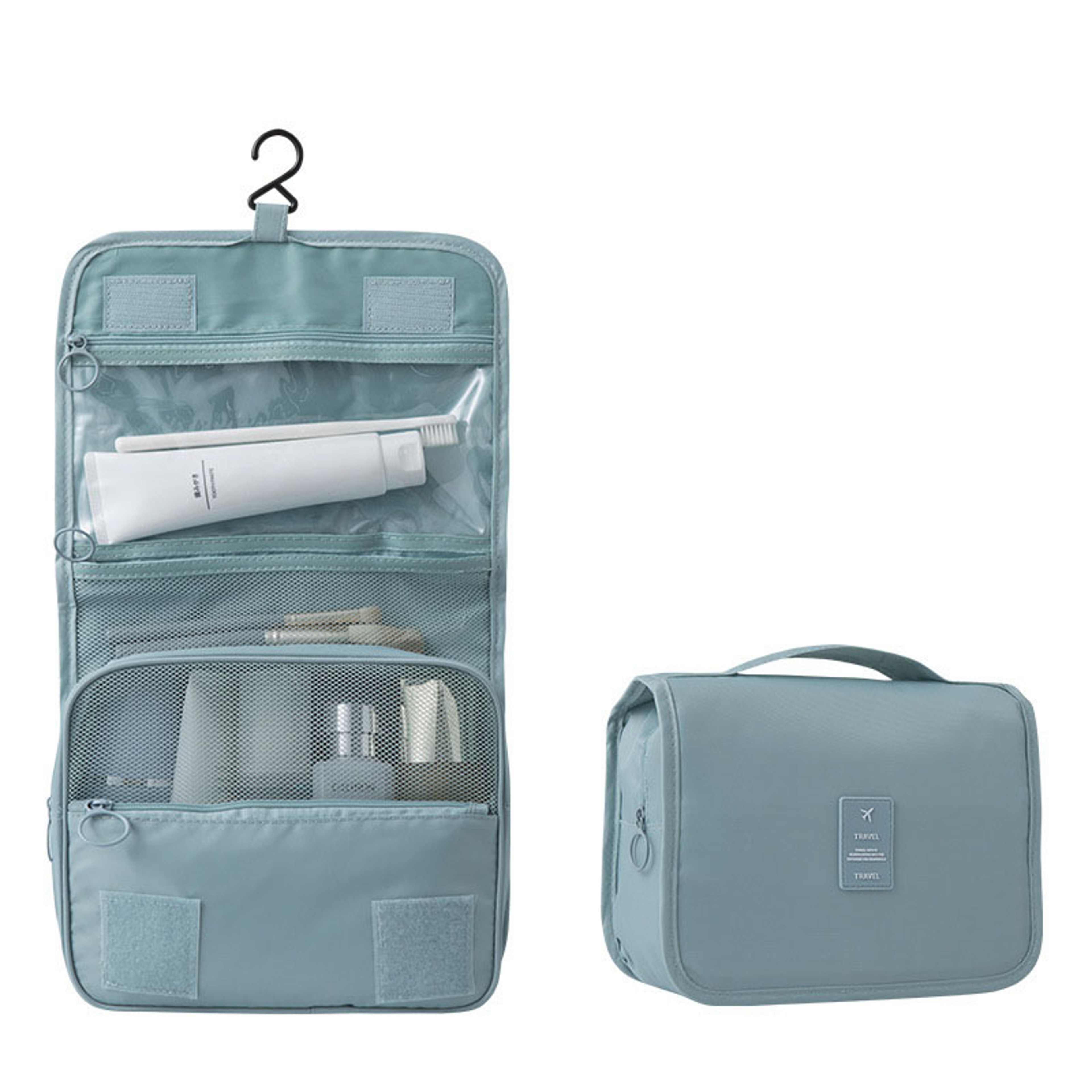 High Capacity Toiletries Bag, Waterproof Travel Makeup Organizer, Beauty Storage Pouch, Hanging Bathroom Wash Bag – view 7