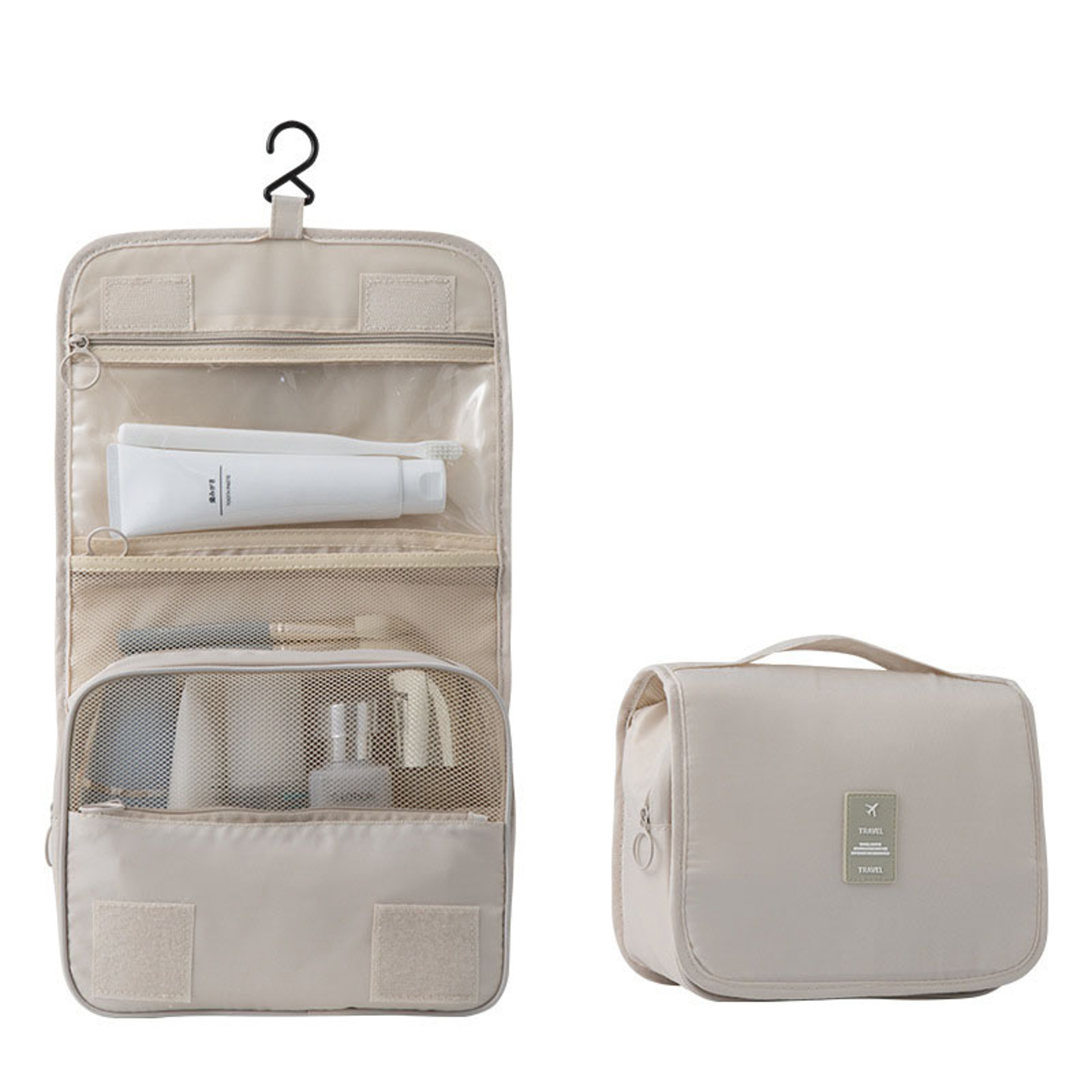 High Capacity Toiletries Bag, Waterproof Travel Makeup Organizer, Beauty Storage Pouch, Hanging Bathroom Wash Bag – view 9