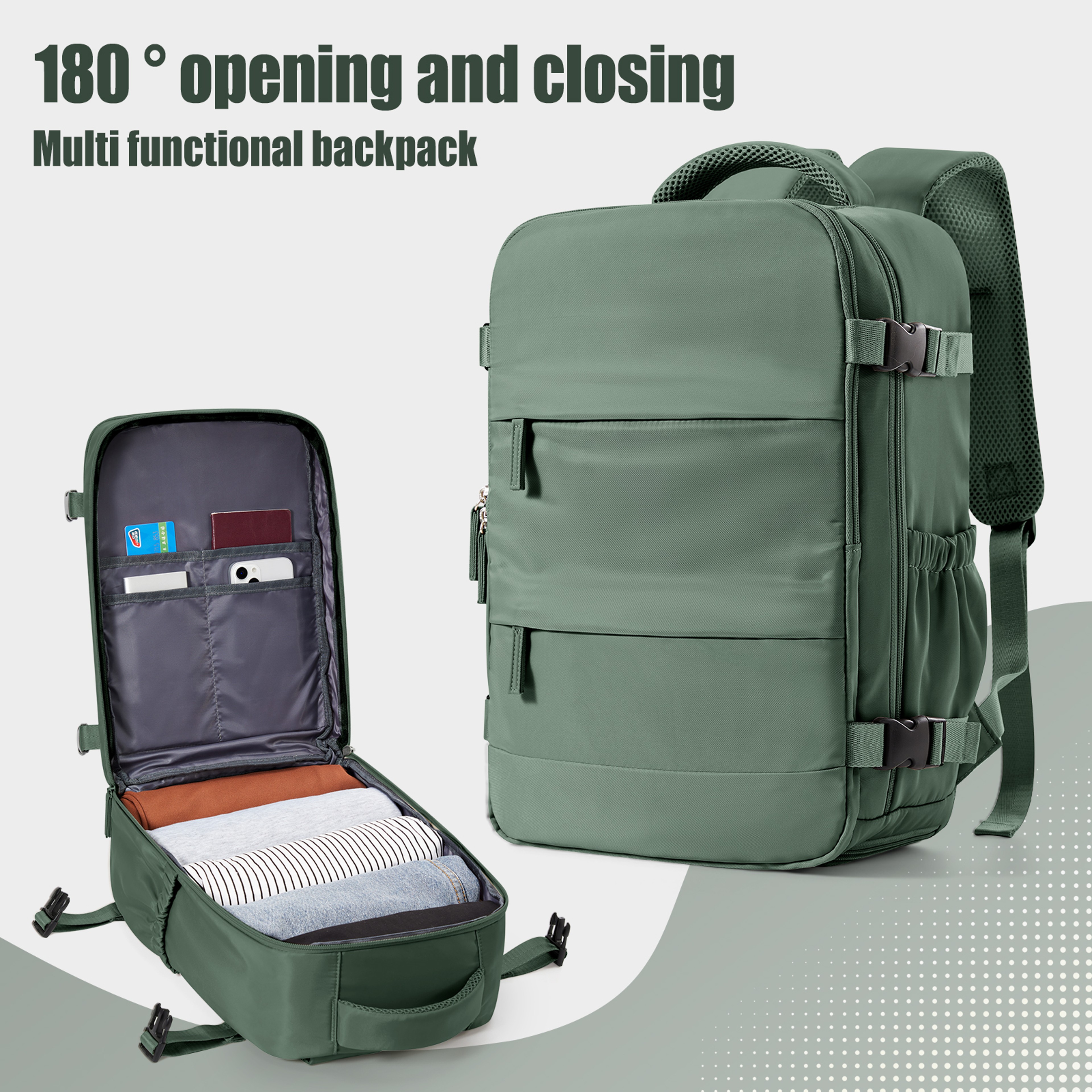 Cabin Bag Travel, Backpack for Men Women, Hand Luggage, Leisure Laptop Backpack – view 1