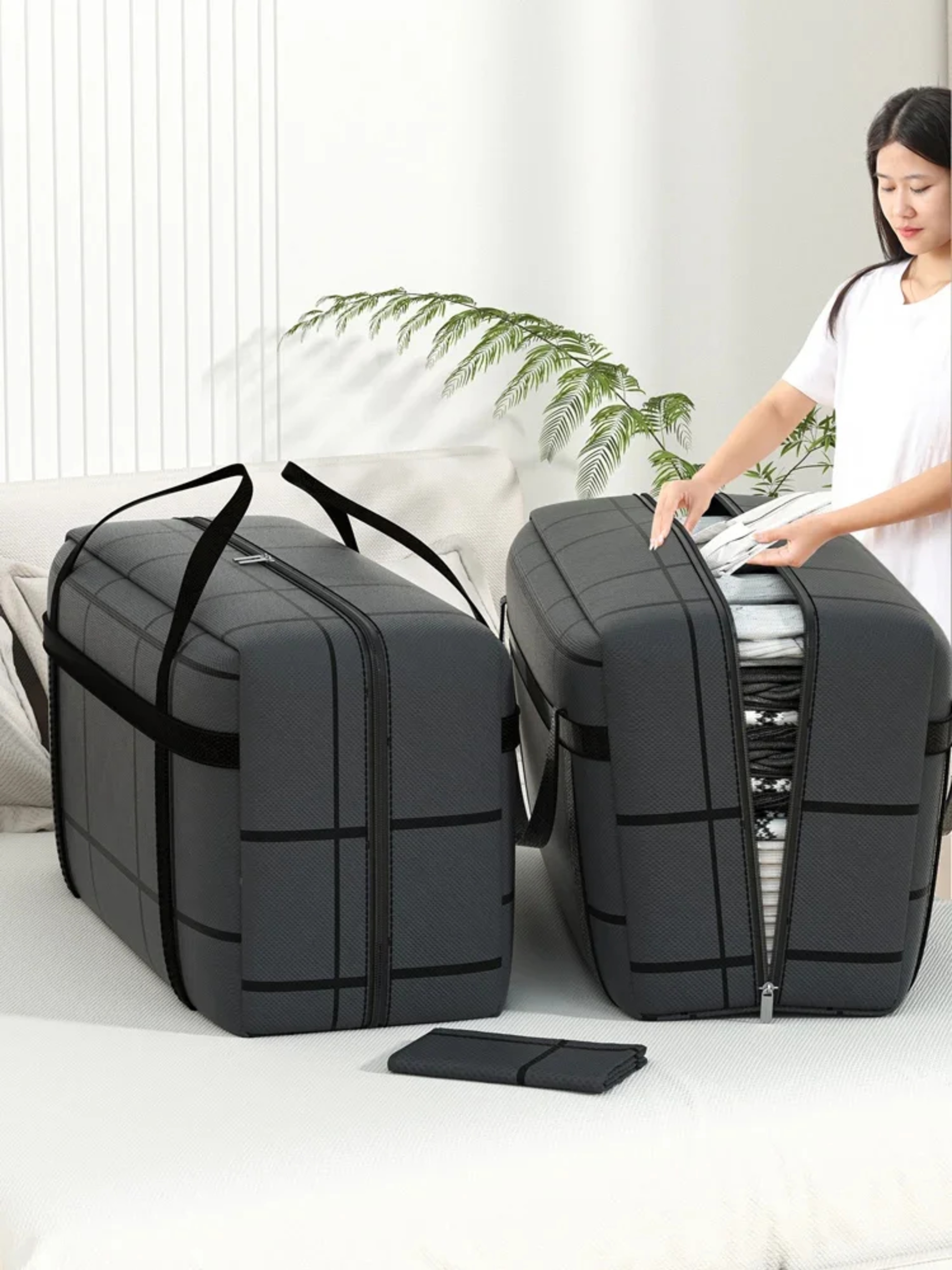 Foldable Waterproof Duffel, Multifunctional Camping Storage Bag, Thickened Travel Suitcase – view 3